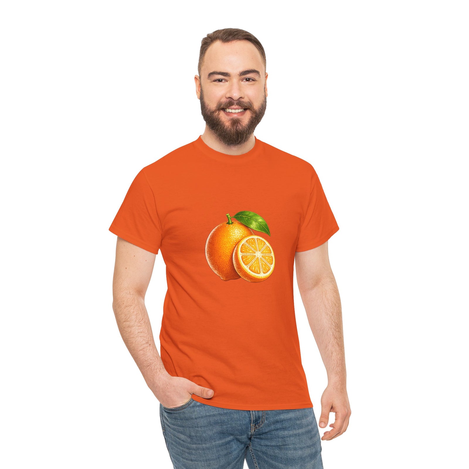 Club PDC Orange Fruit Graphic Tee — Fresh Citrus Retro Shirt
