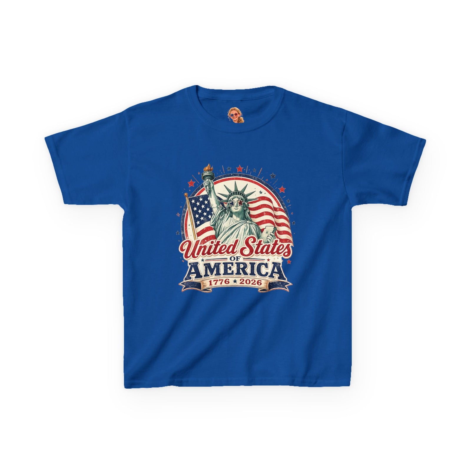 Kids Statue of Liberty 250th T-Shirt — America Anniversary Tee