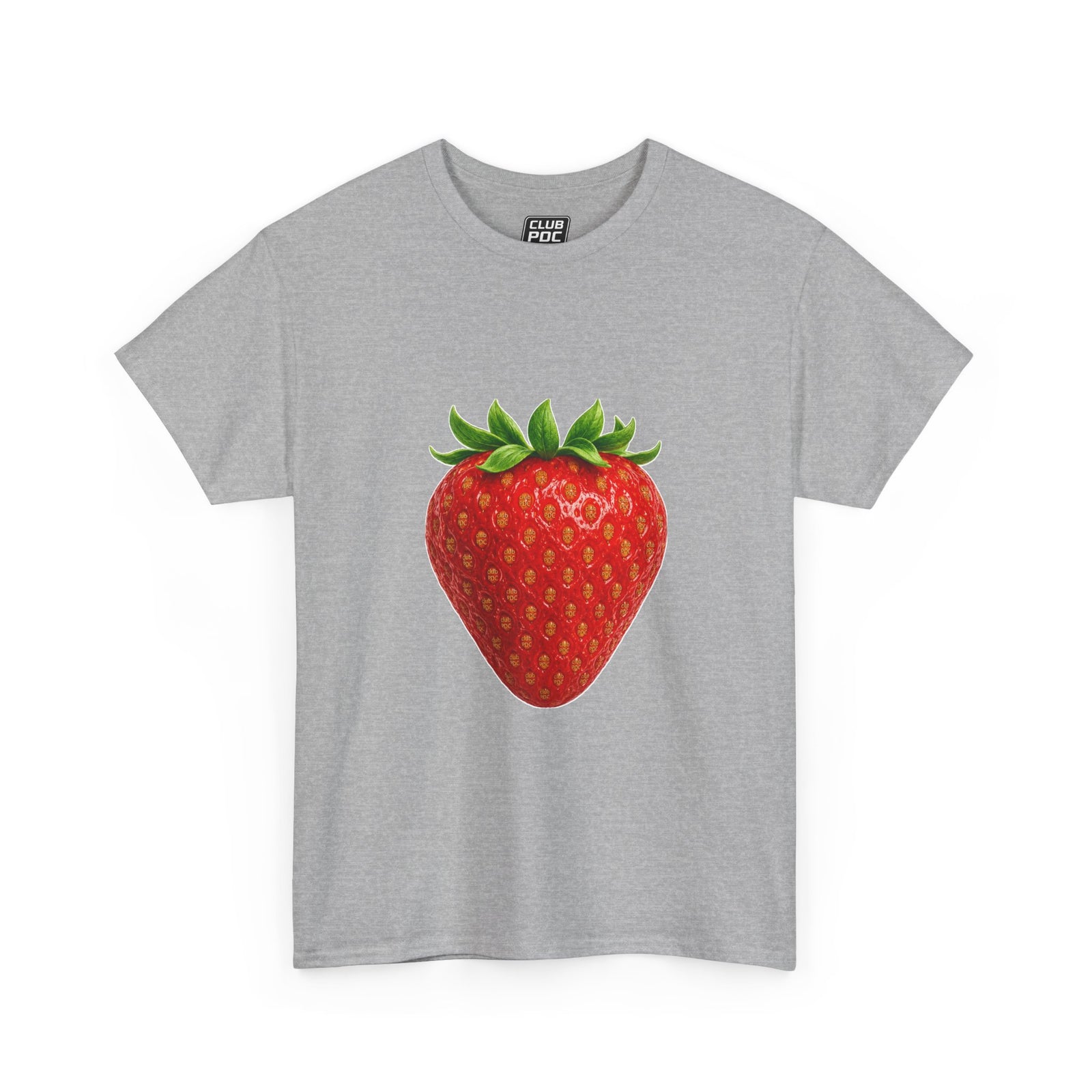 Club PDC Strawberry Graphic Tee — Cute Fruit Illustration T-Shirt