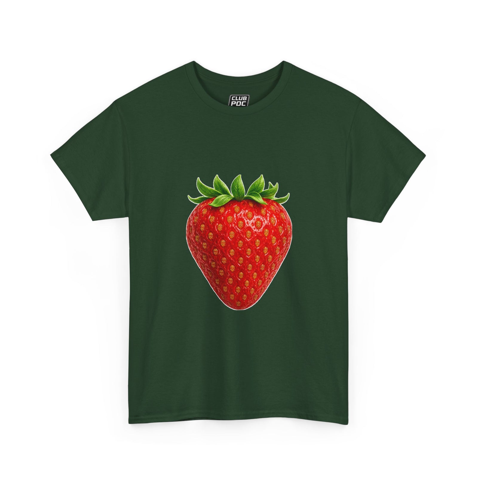 Club PDC Strawberry Graphic Tee — Cute Fruit Illustration T-Shirt