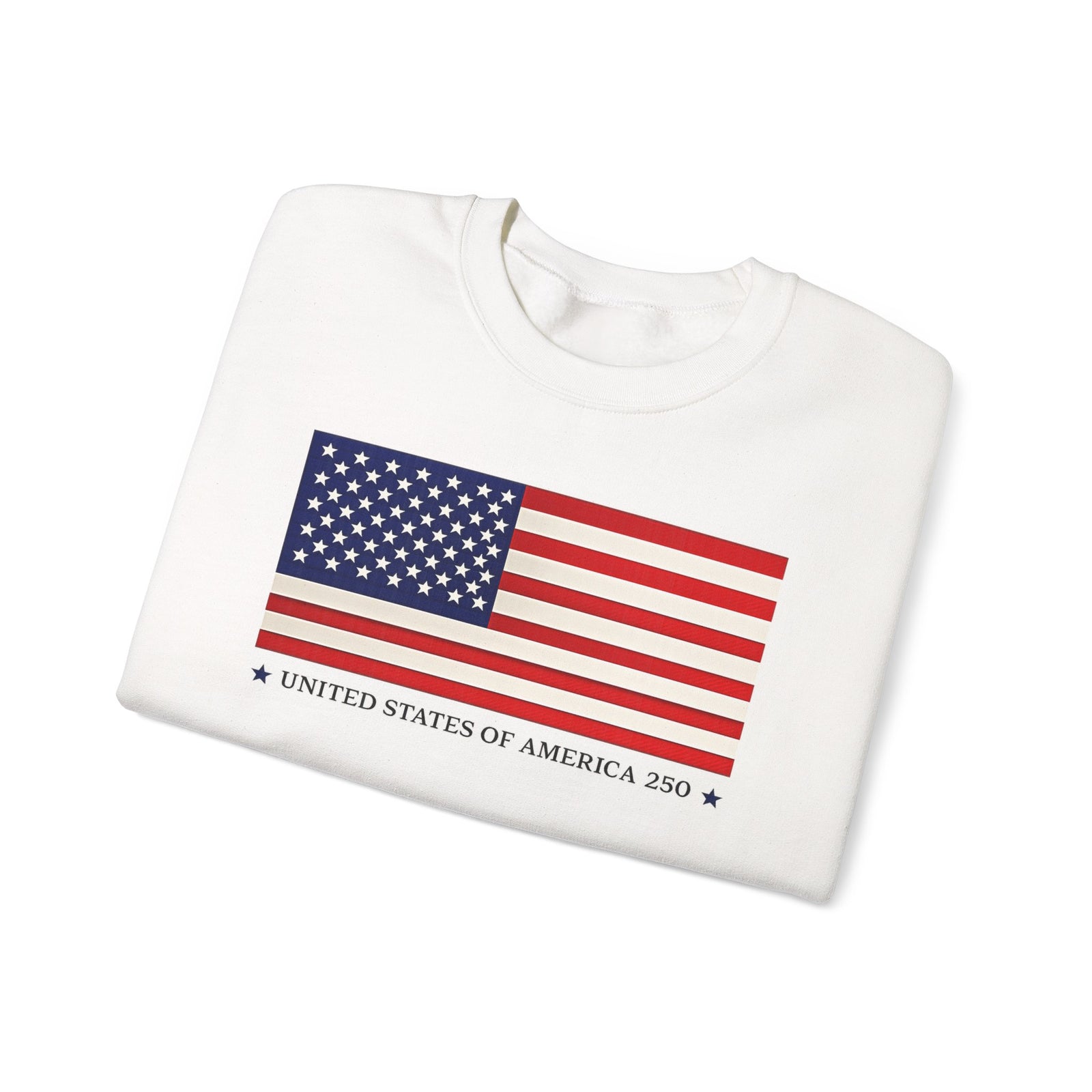 Classic American Flag Crewneck Sweatshirt — Classic Stars & Stripes