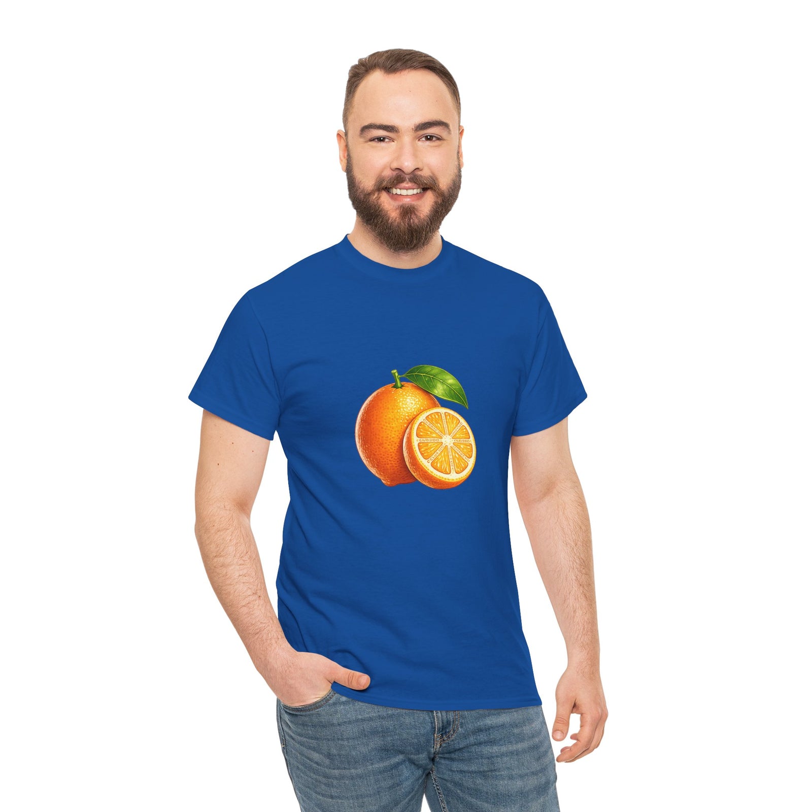 Club PDC Orange Fruit Graphic Tee — Fresh Citrus Retro Shirt