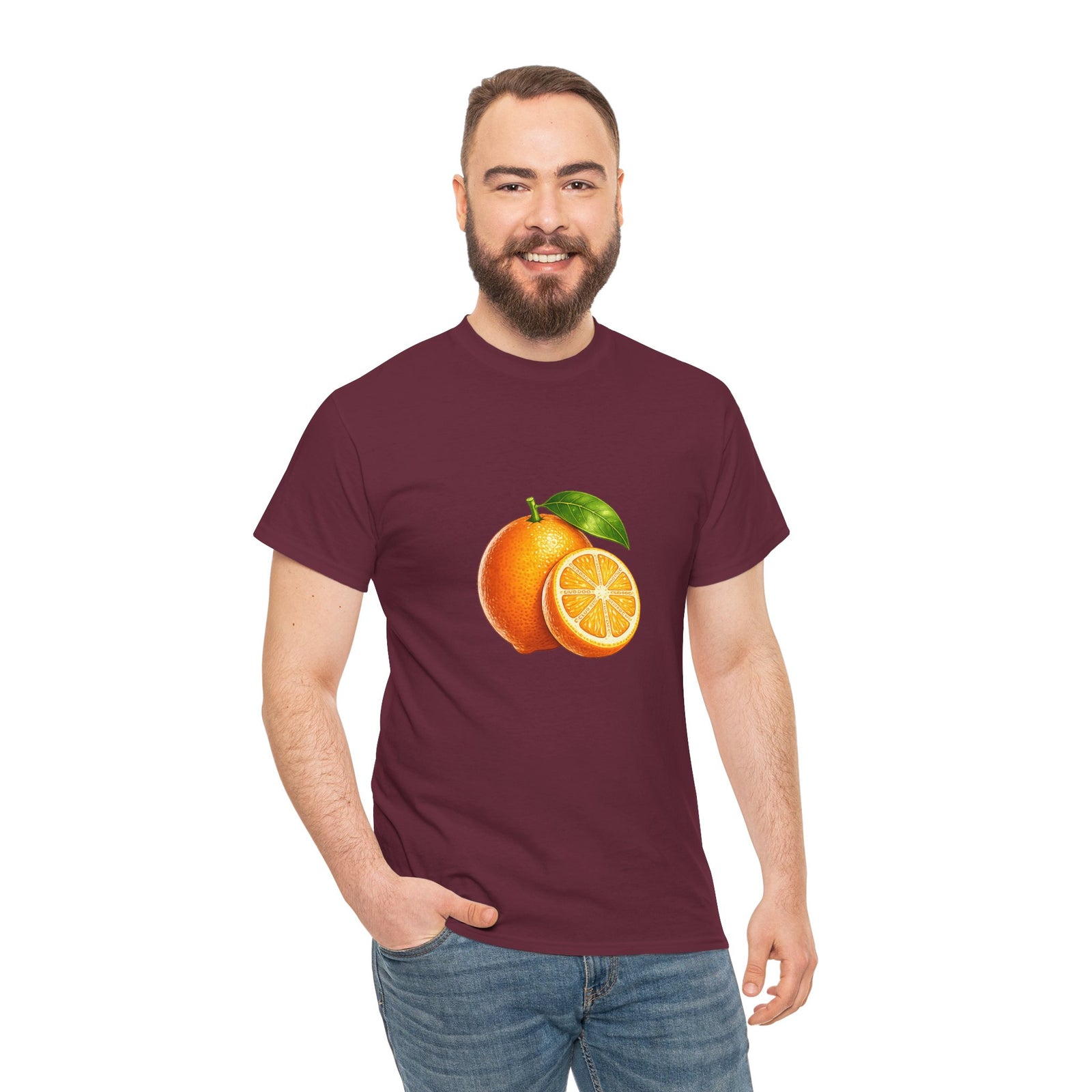 Club PDC Orange Fruit Graphic Tee — Fresh Citrus Retro Shirt