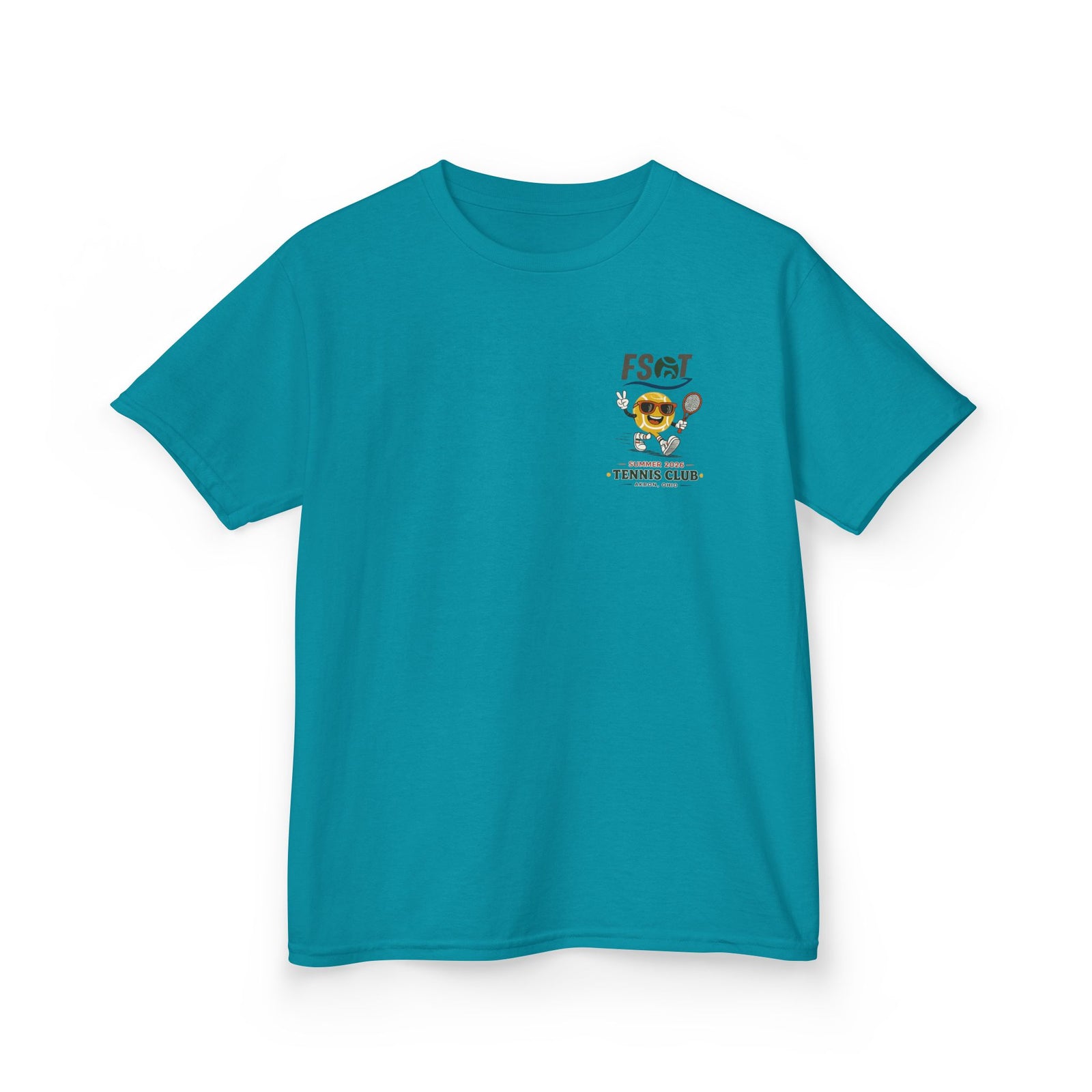 Kids Tee — "Good Vibes, Great Serves" Retro Tennis Club Shirt