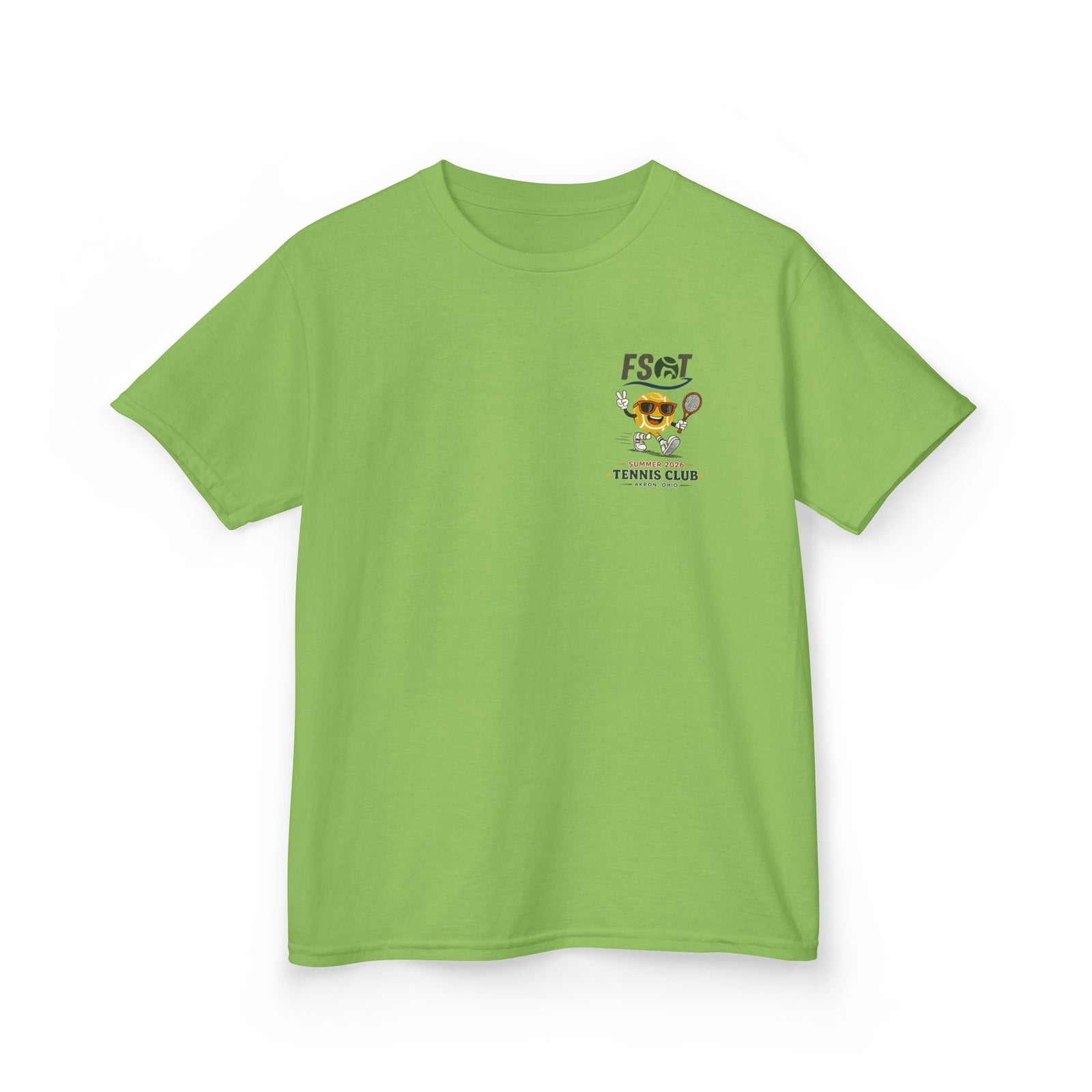 Kids Tee — "Good Vibes, Great Serves" Retro Tennis Club Shirt