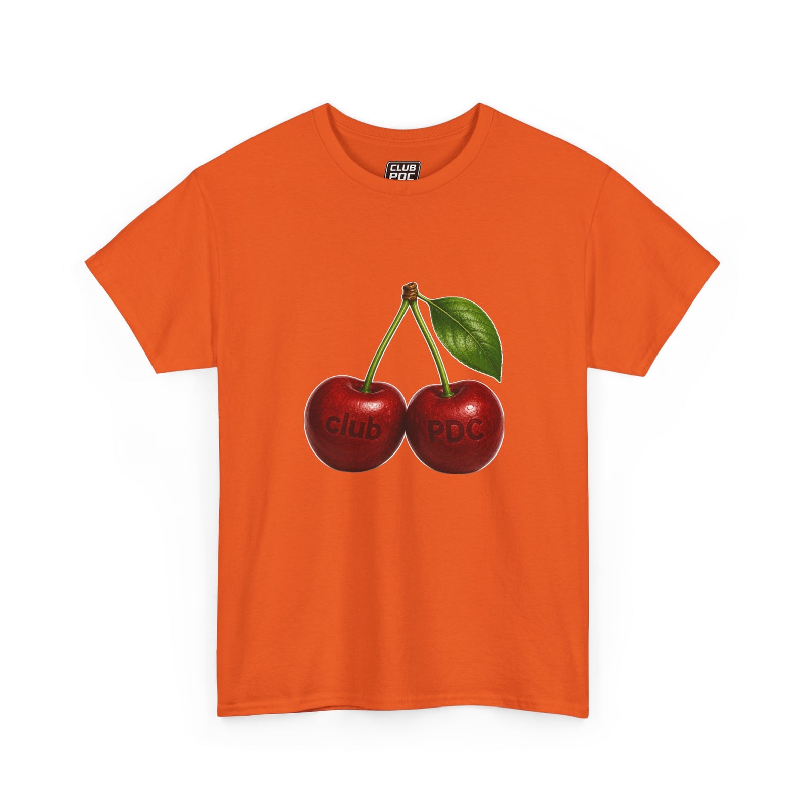 Club PDC Cherry Graphic Tee — Retro Fruit Illustration T-Shirt