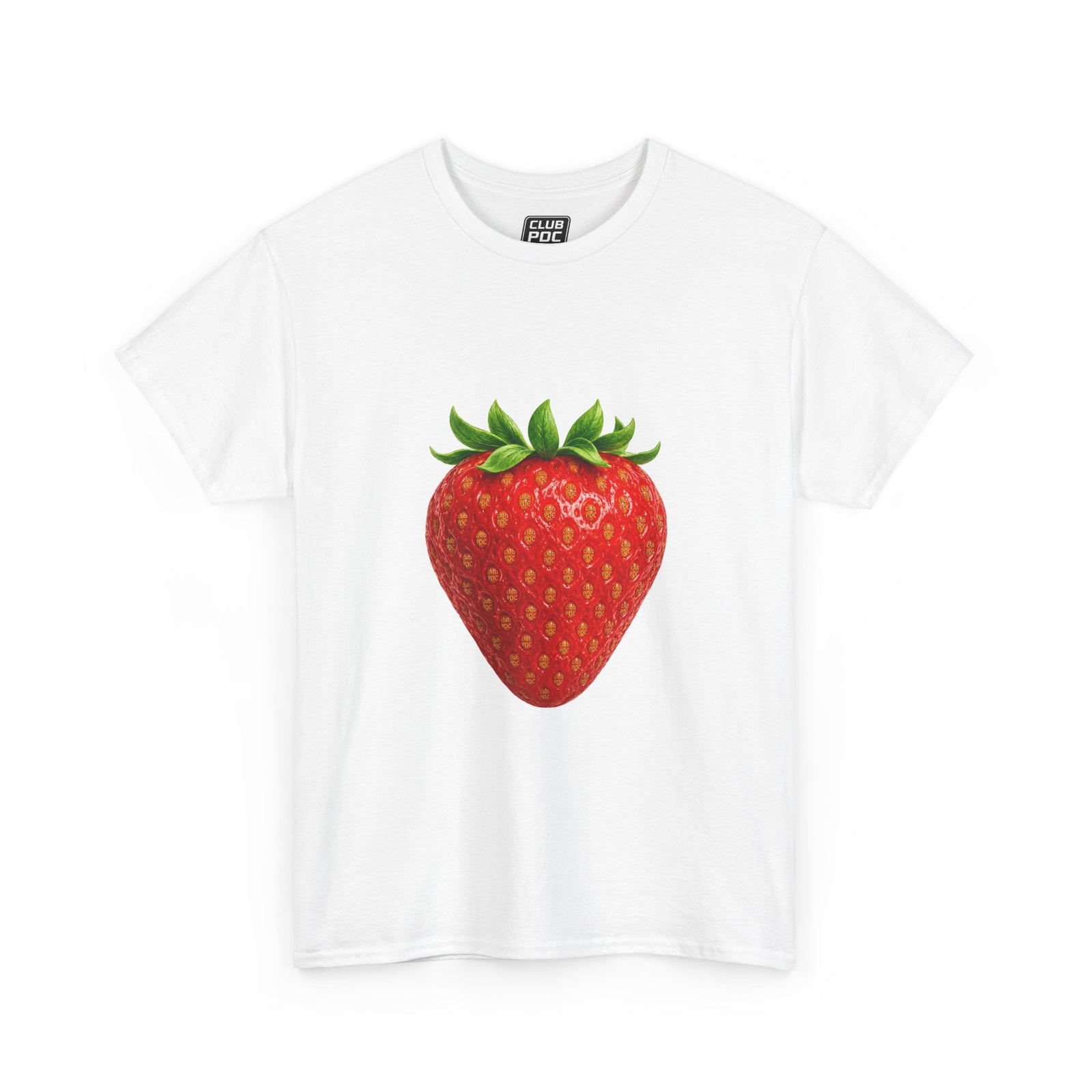 Club PDC Strawberry Graphic Tee — Cute Fruit Illustration T-Shirt