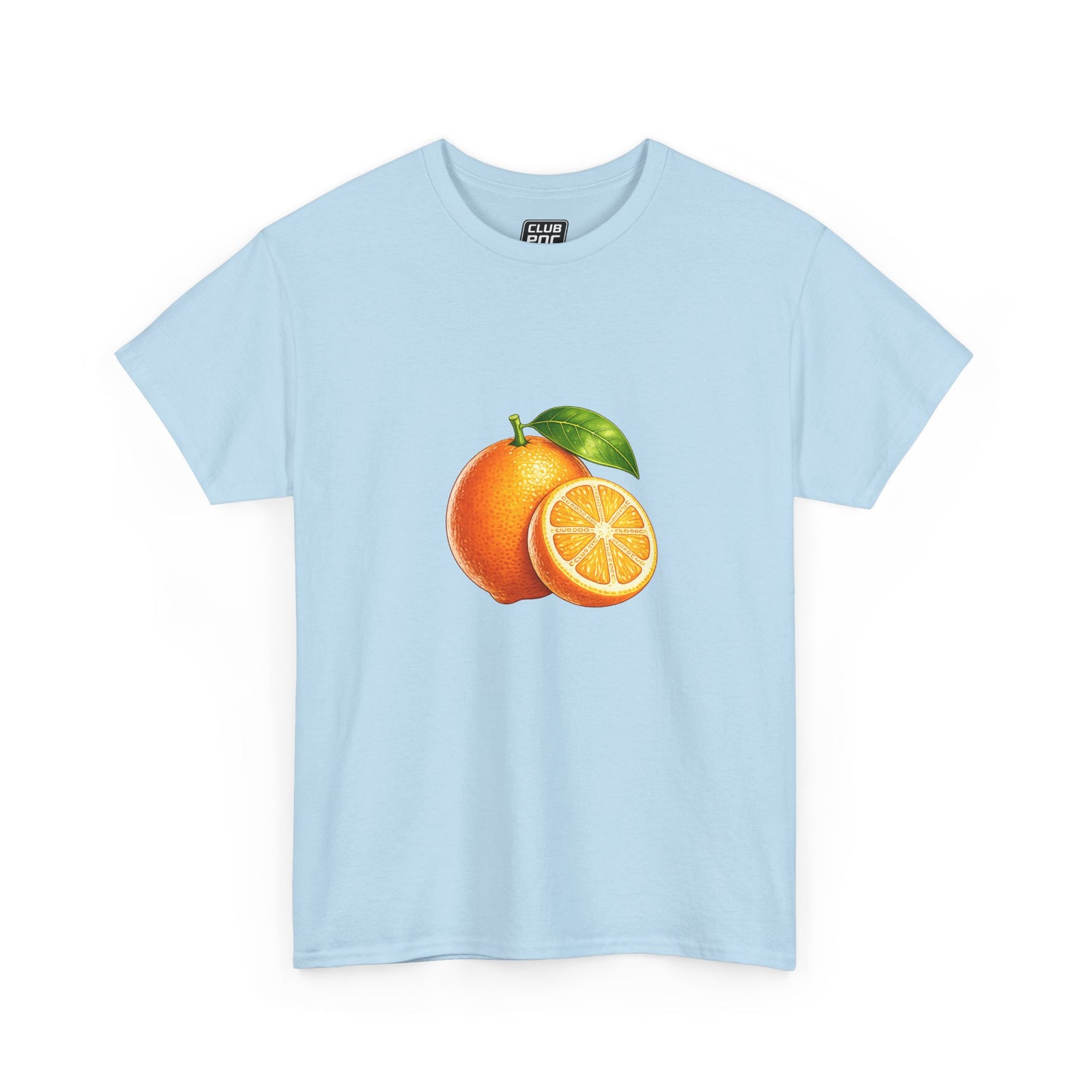 Club PDC Orange Fruit Graphic Tee — Fresh Citrus Retro Shirt