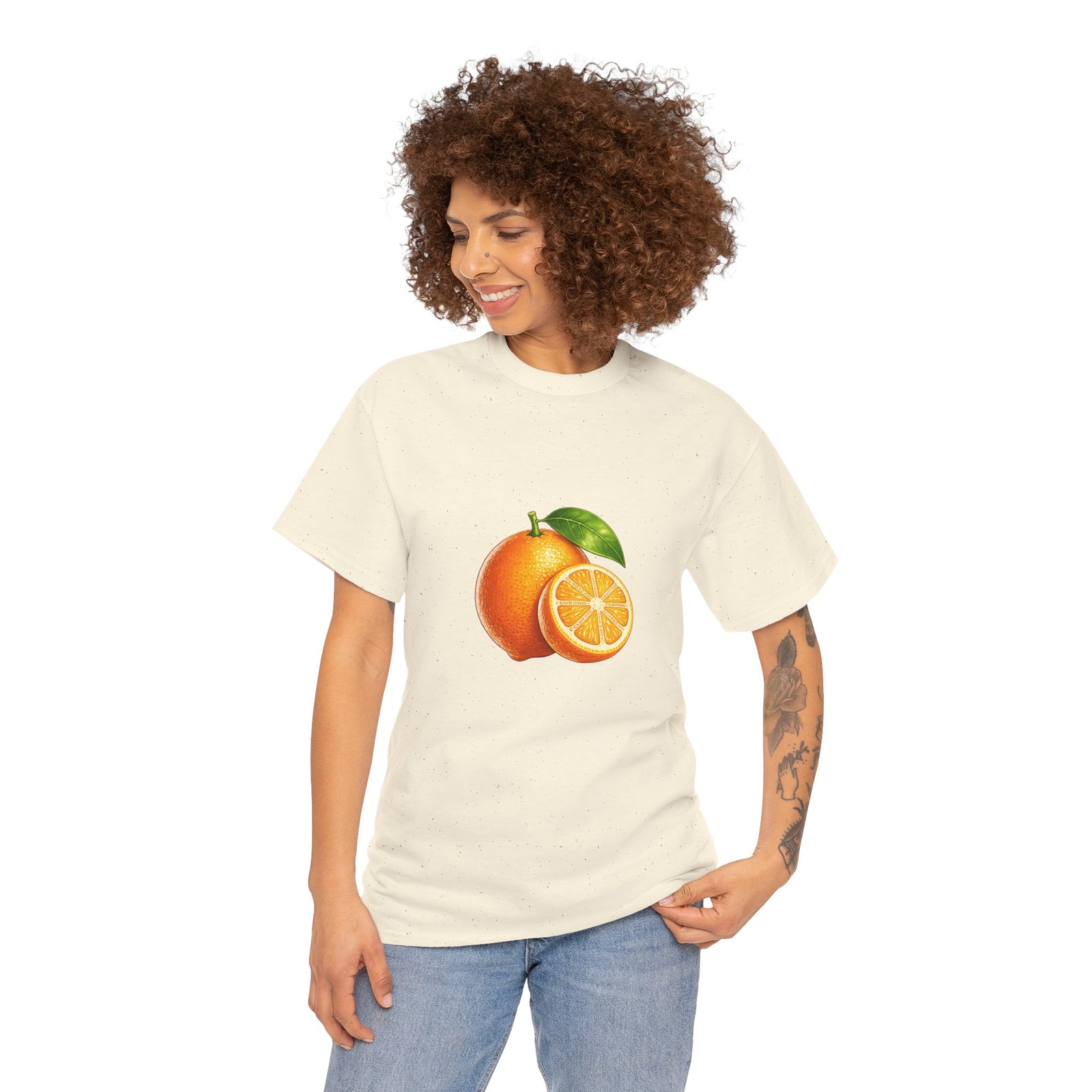 Club PDC Orange Fruit Graphic Tee — Fresh Citrus Retro Shirt