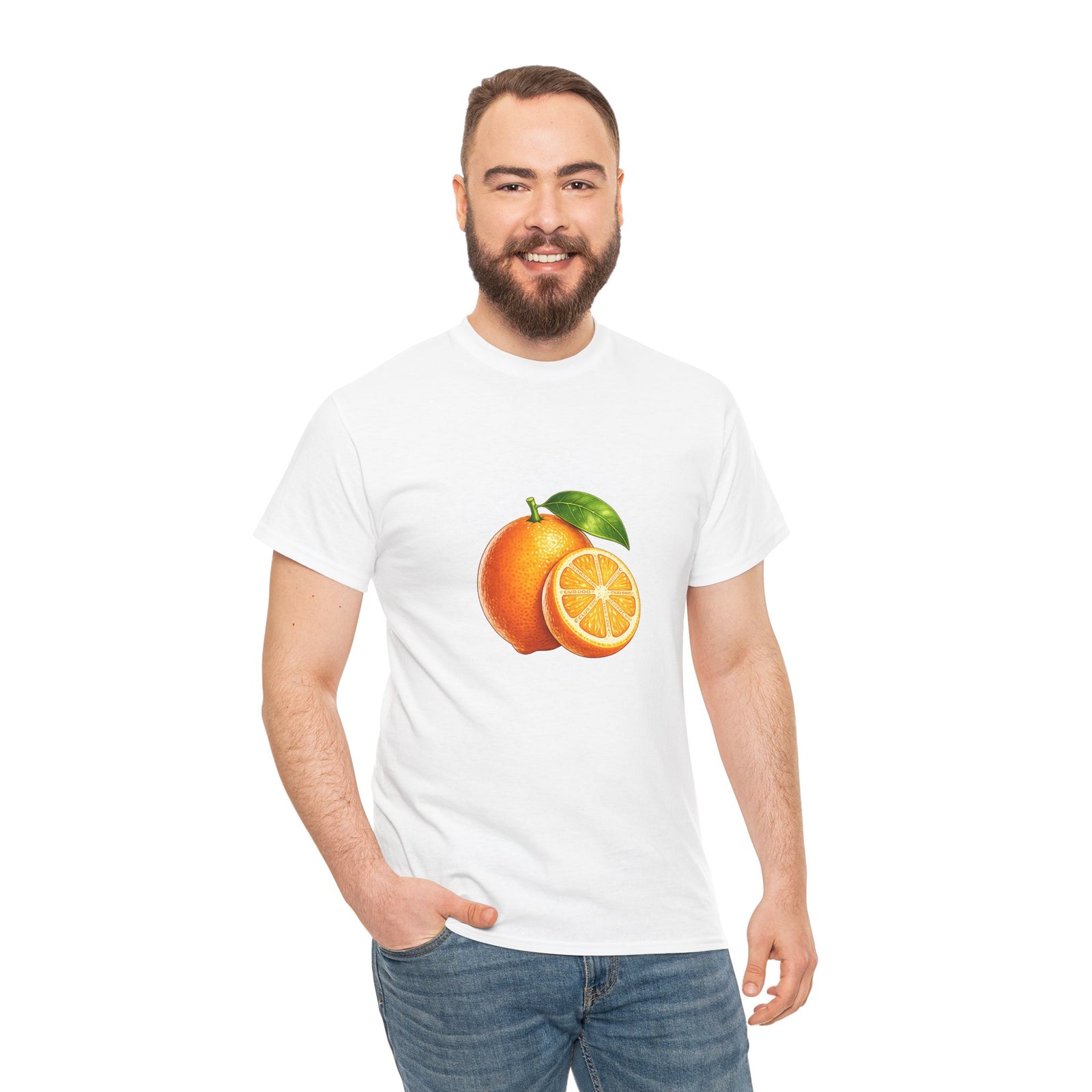 Club PDC Orange Fruit Graphic Tee — Fresh Citrus Retro Shirt