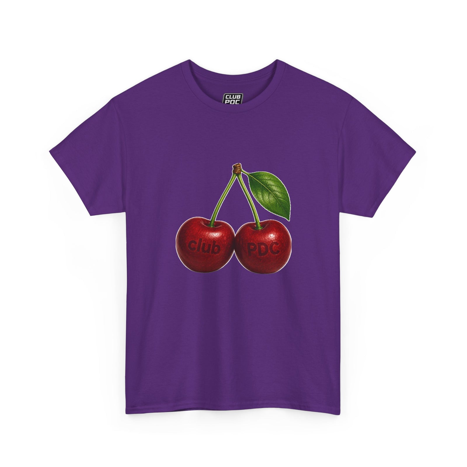 Club PDC Cherry Graphic Tee — Retro Fruit Illustration T-Shirt