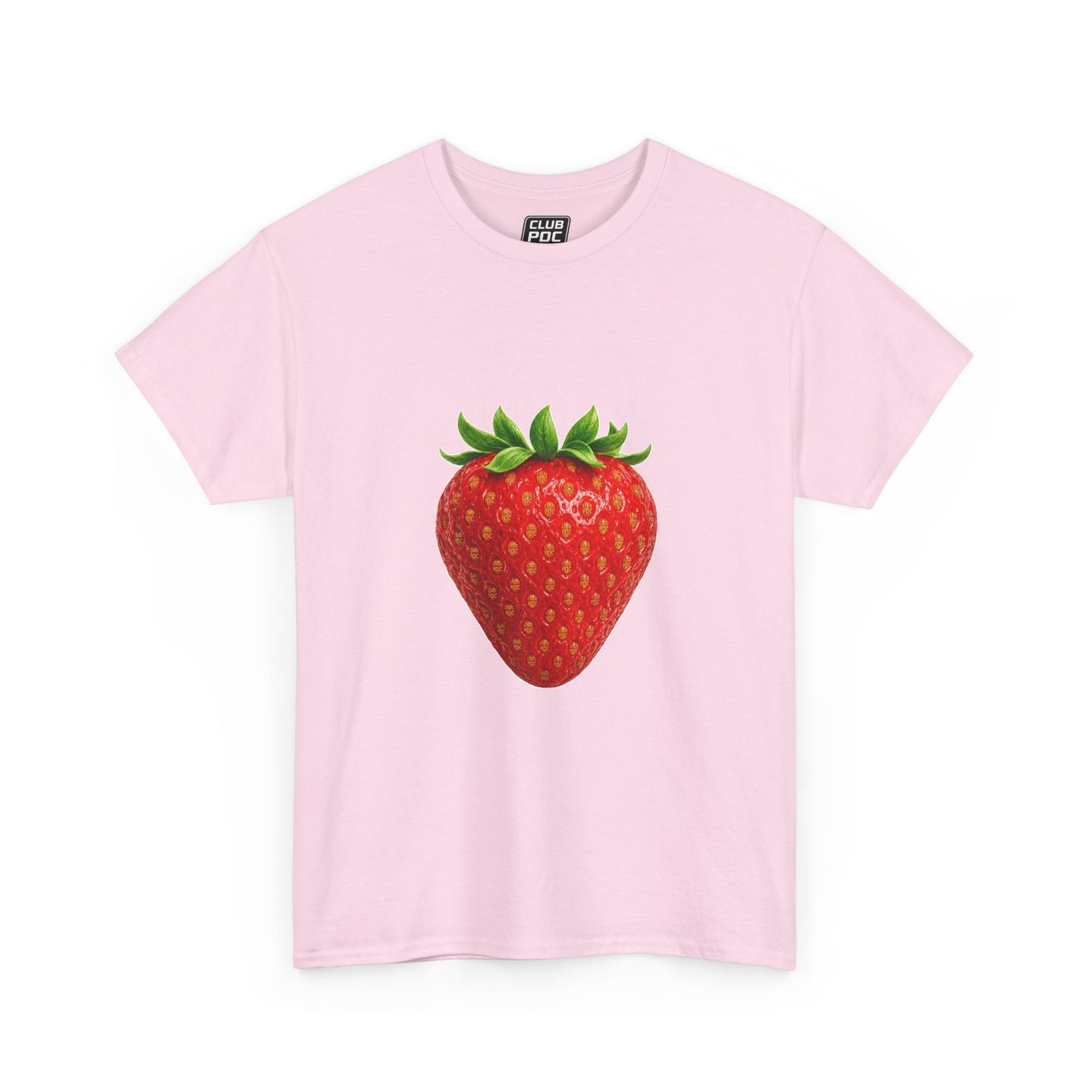 Club PDC Strawberry Graphic Tee — Cute Fruit Illustration T-Shirt