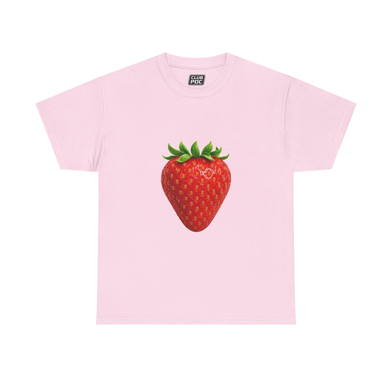 Club PDC Strawberry Graphic Tee — Cute Fruit Illustration T-Shirt