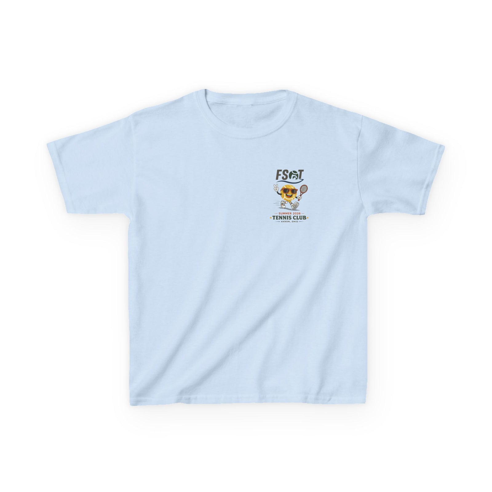 Kids Tee — "Good Vibes, Great Serves" Retro Tennis Club Shirt