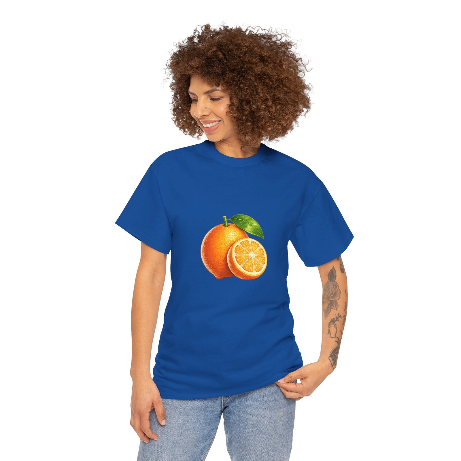Club PDC Orange Fruit Graphic Tee — Fresh Citrus Retro Shirt