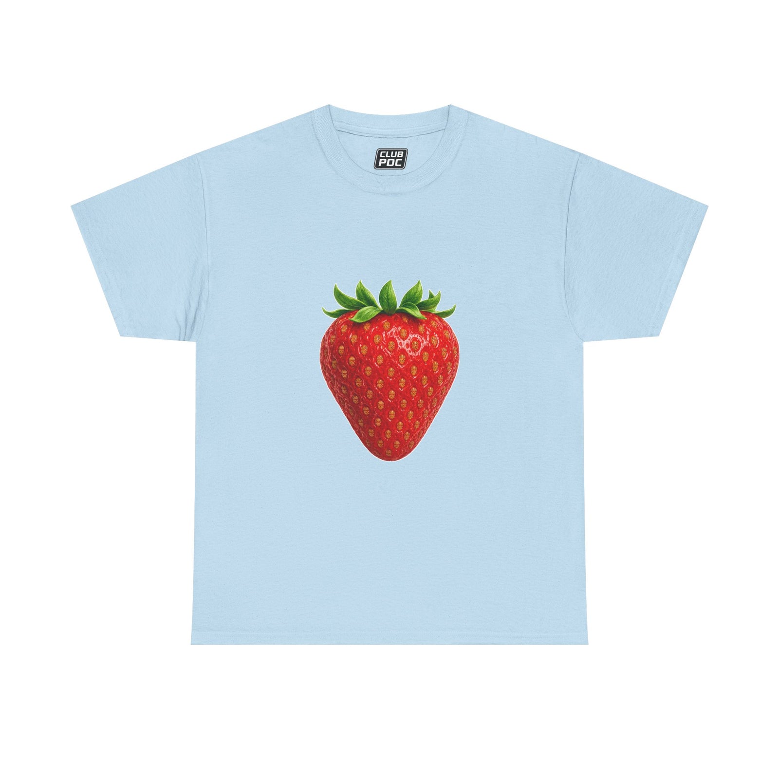 Club PDC Strawberry Graphic Tee — Cute Fruit Illustration T-Shirt