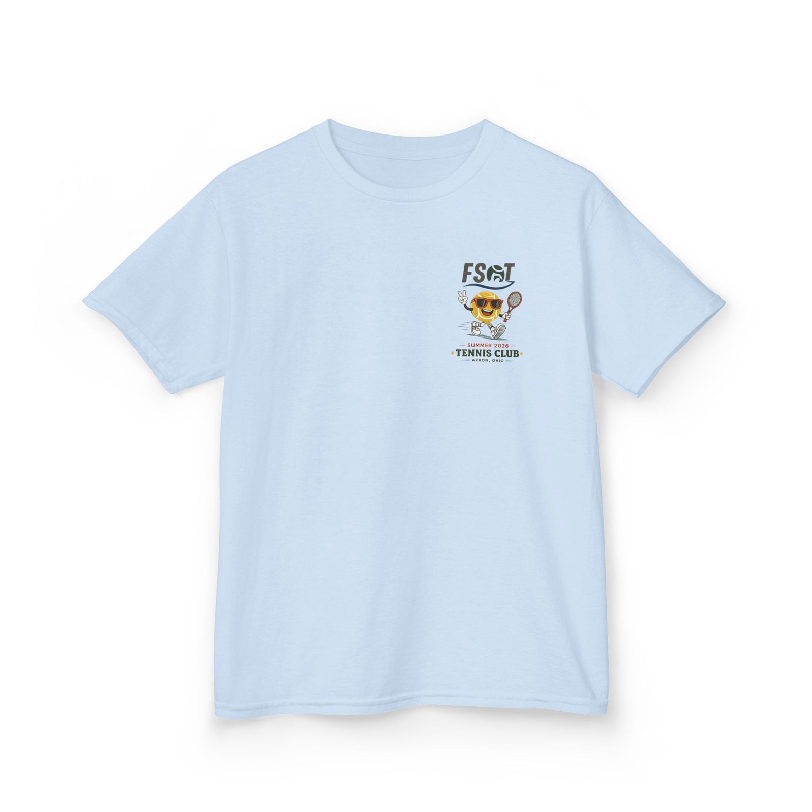 Kids Tee — "Good Vibes, Great Serves" Retro Tennis Club Shirt