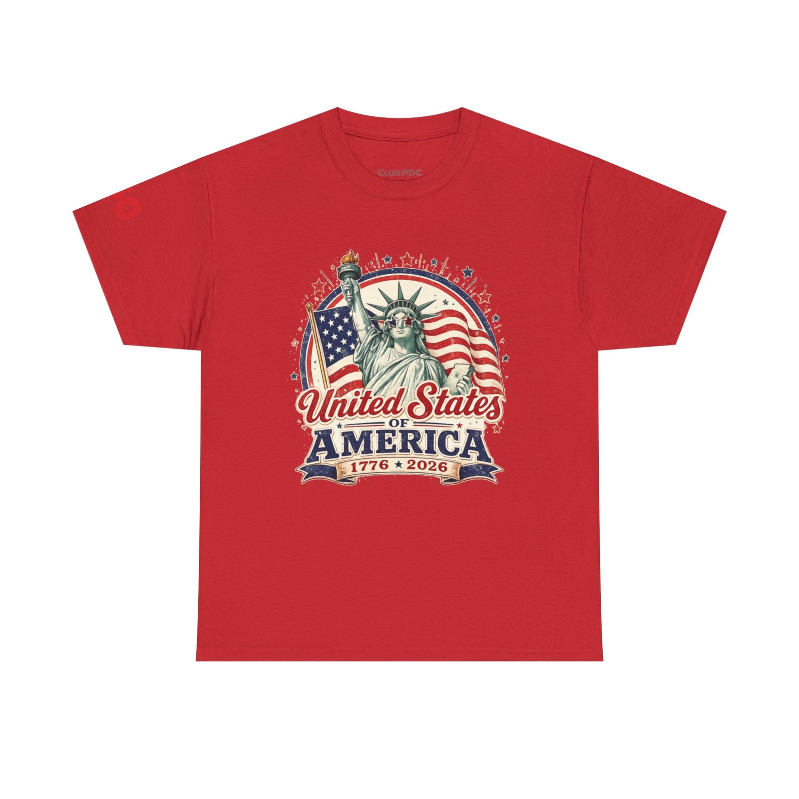 Statue of Liberty America 250 T-Shirt — Patriotic USA Anniversary Tee