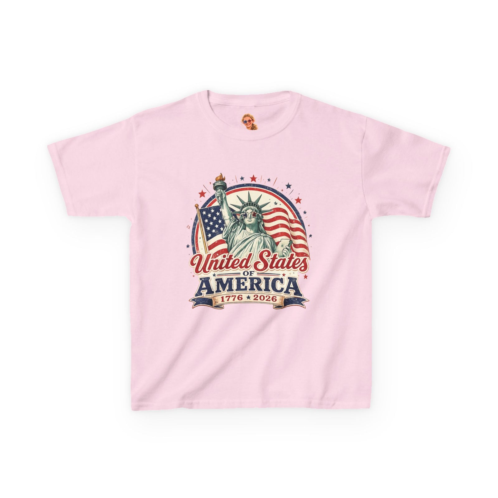 Kids Statue of Liberty 250th T-Shirt — America Anniversary Tee