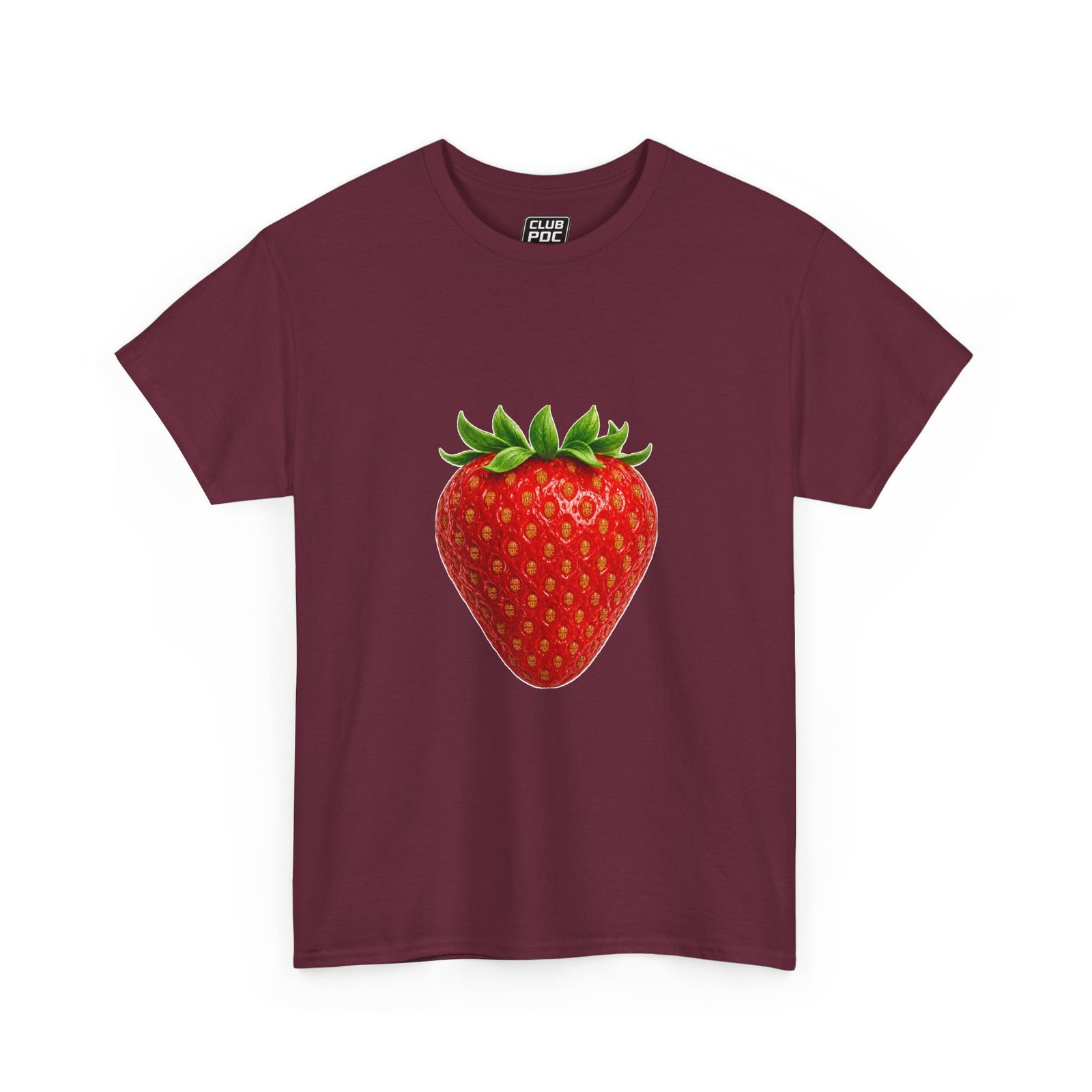 Club PDC Strawberry Graphic Tee — Cute Fruit Illustration T-Shirt