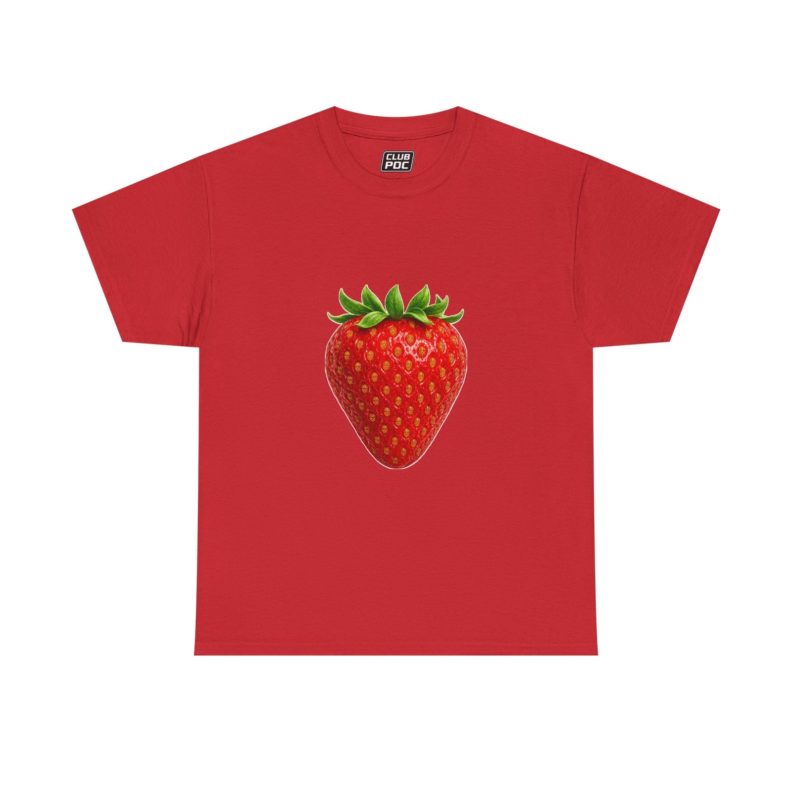 Club PDC Strawberry Graphic Tee — Cute Fruit Illustration T-Shirt