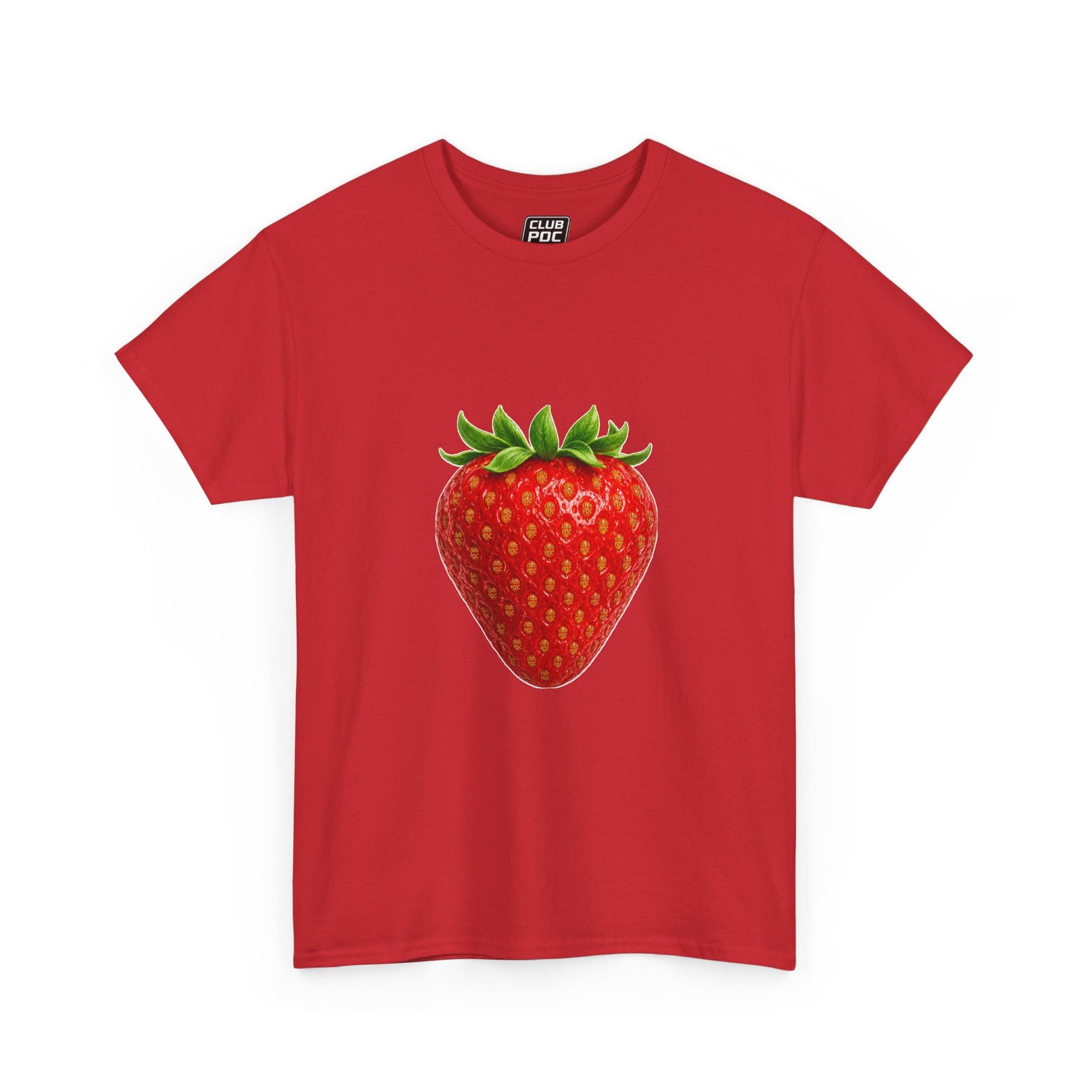 Club PDC Strawberry Graphic Tee — Cute Fruit Illustration T-Shirt