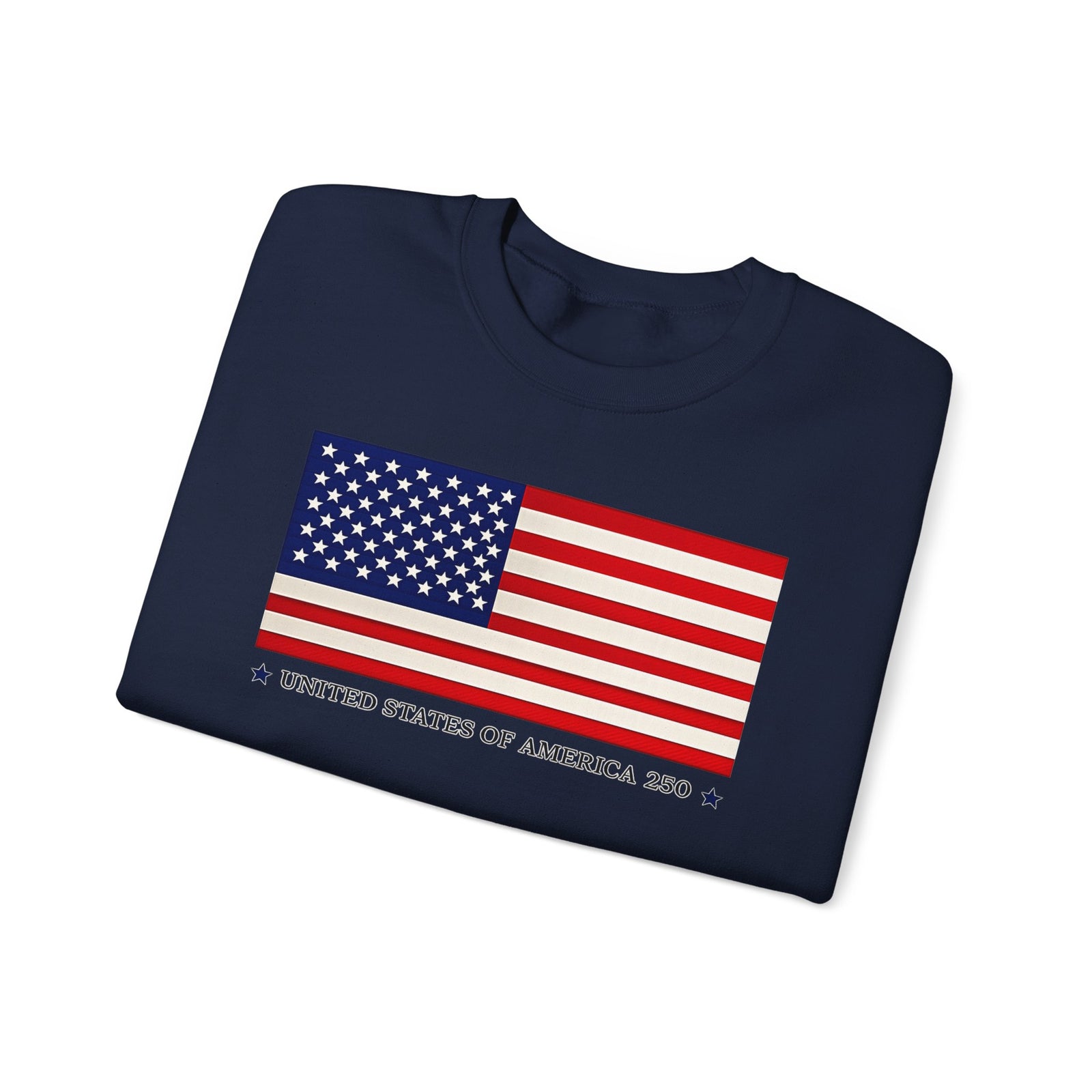 Classic American Flag Crewneck Sweatshirt — Classic Stars & Stripes