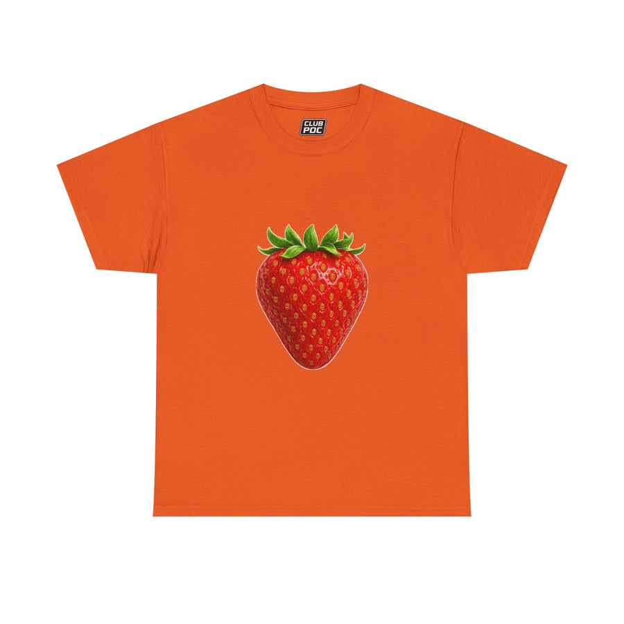 Club PDC Strawberry Graphic Tee — Cute Fruit Illustration T-Shirt