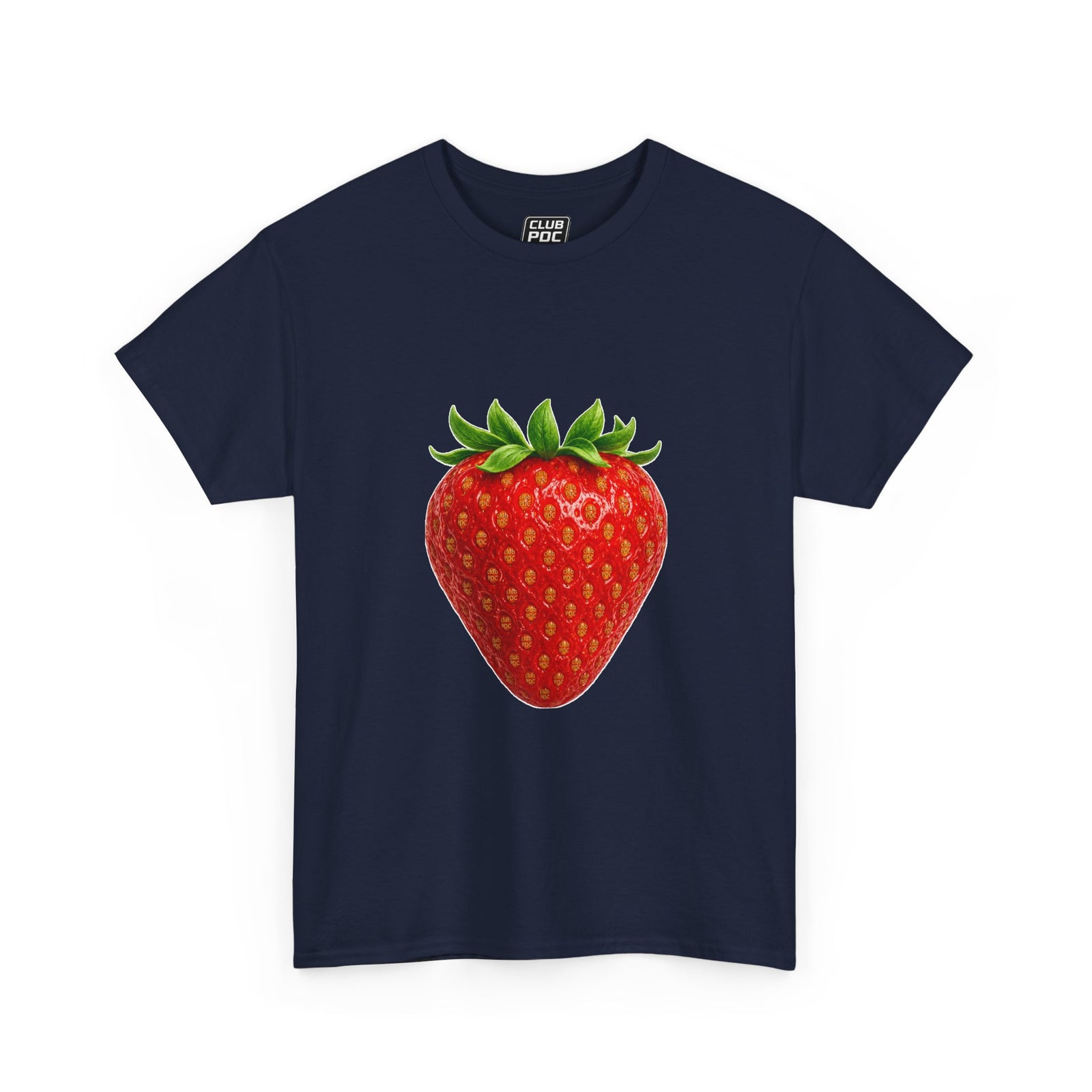 Club PDC Strawberry Graphic Tee — Cute Fruit Illustration T-Shirt