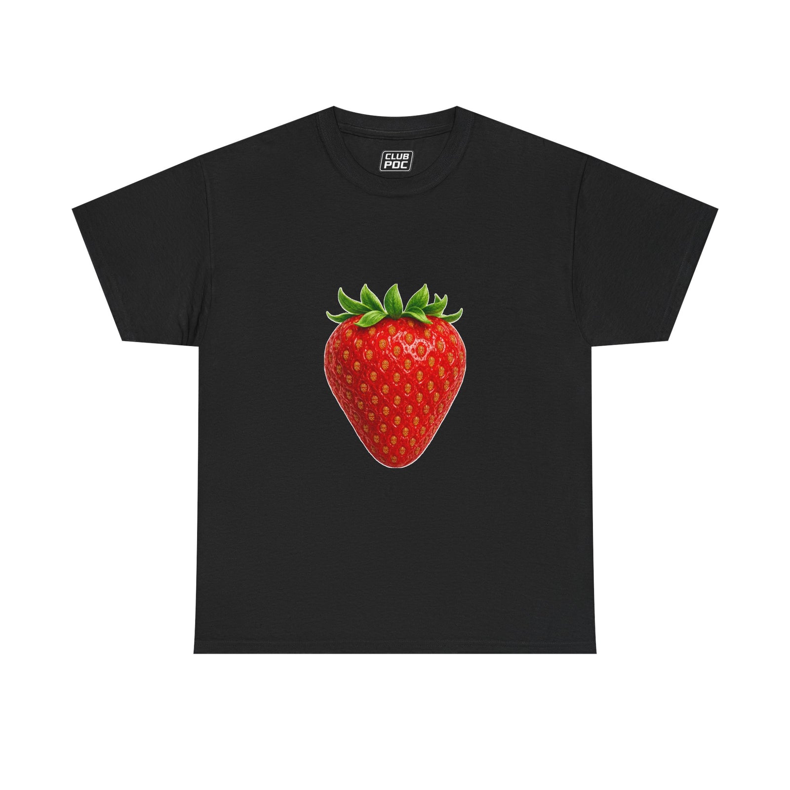 Club PDC Strawberry Graphic Tee — Cute Fruit Illustration T-Shirt