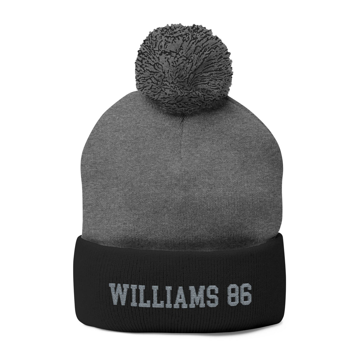 Williams 86 Pom-Pom Knit Cap (Embroidery)