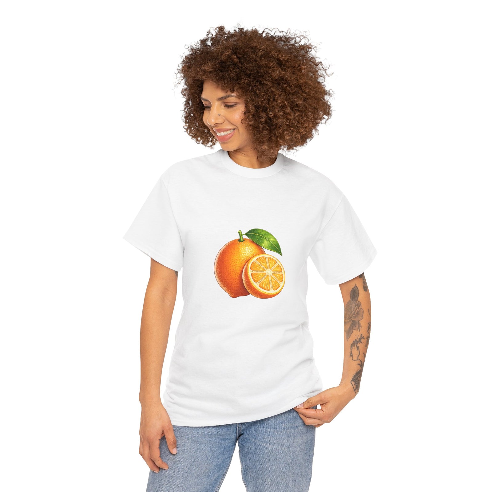 Club PDC Orange Fruit Graphic Tee — Fresh Citrus Retro Shirt