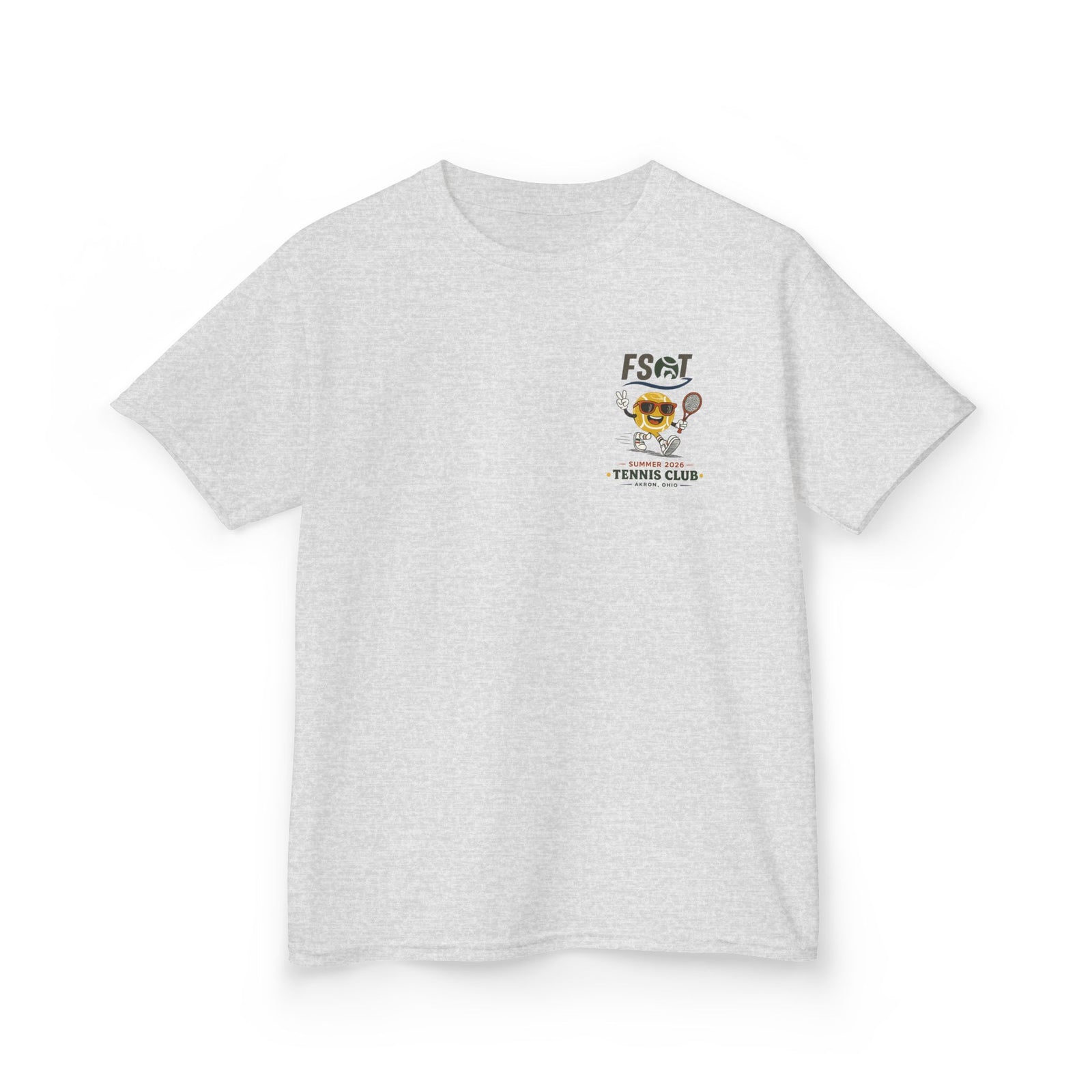 Kids Tee — "Good Vibes, Great Serves" Retro Tennis Club Shirt