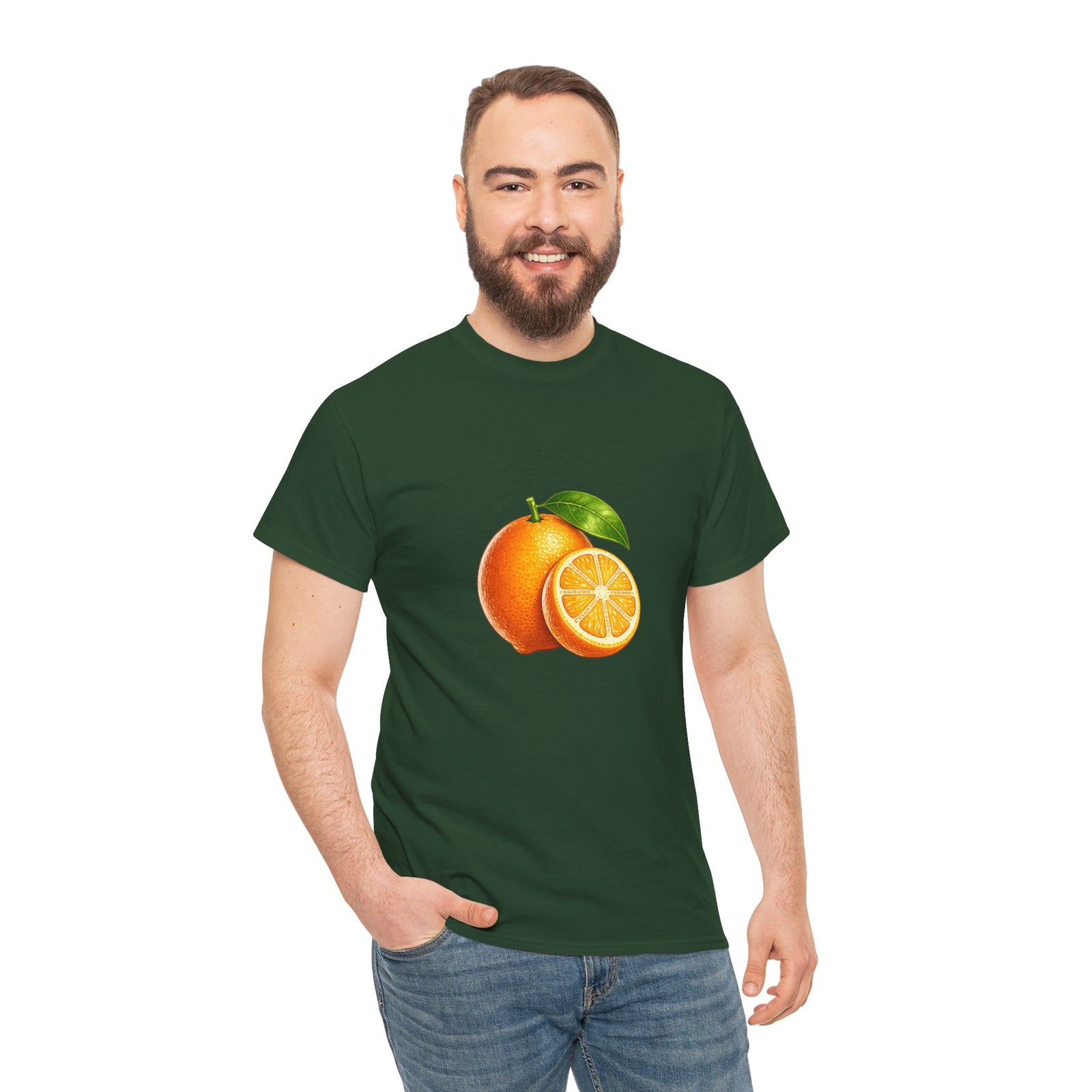 Club PDC Orange Fruit Graphic Tee — Fresh Citrus Retro Shirt