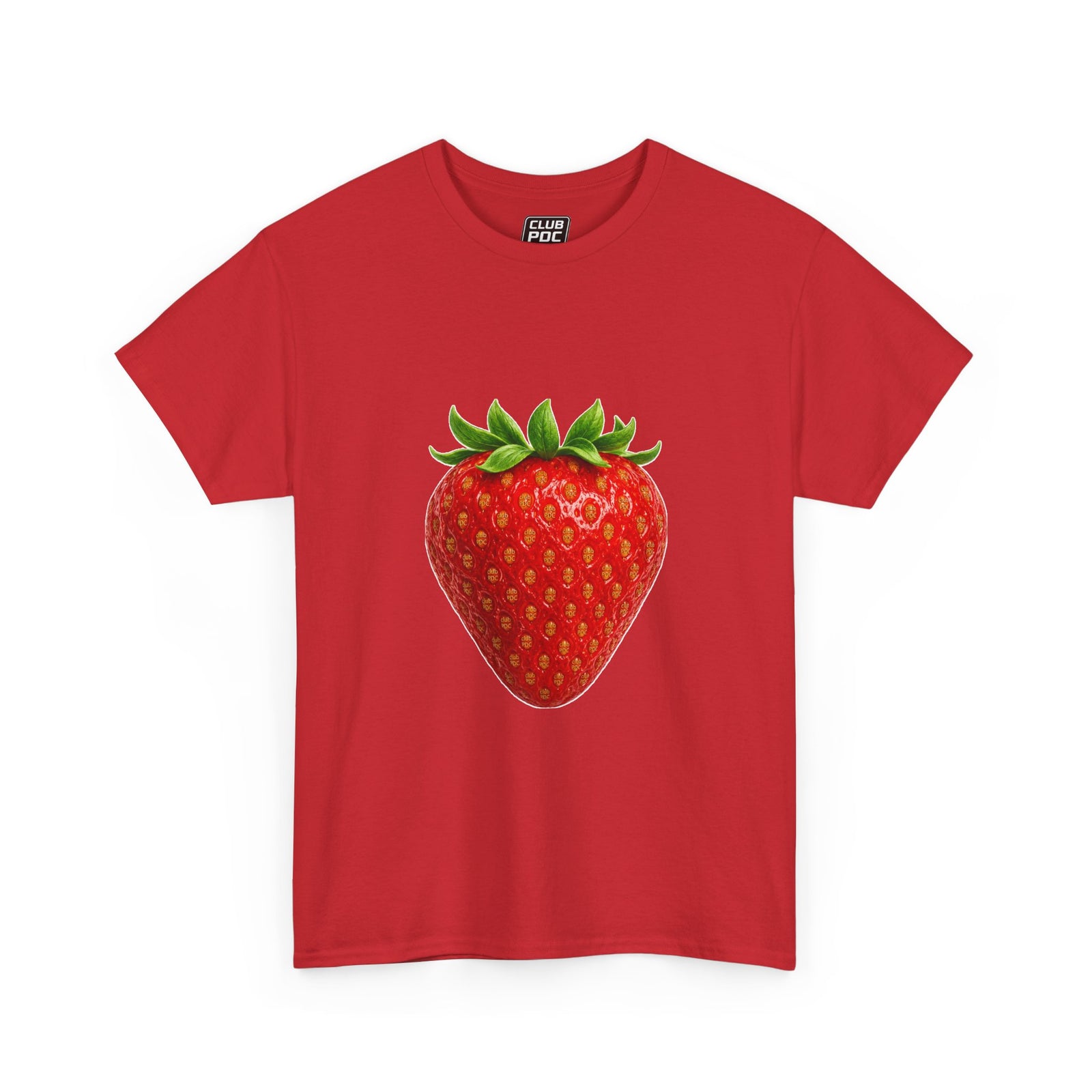 Club PDC Strawberry Graphic Tee — Cute Fruit Illustration T-Shirt