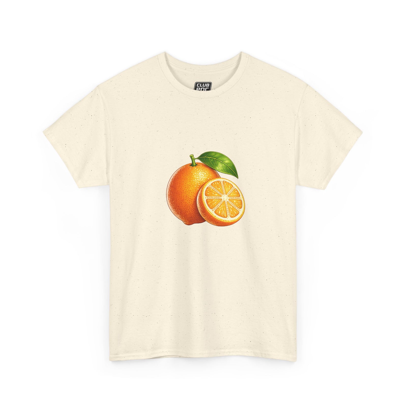 Club PDC Orange Fruit Graphic Tee — Fresh Citrus Retro Shirt
