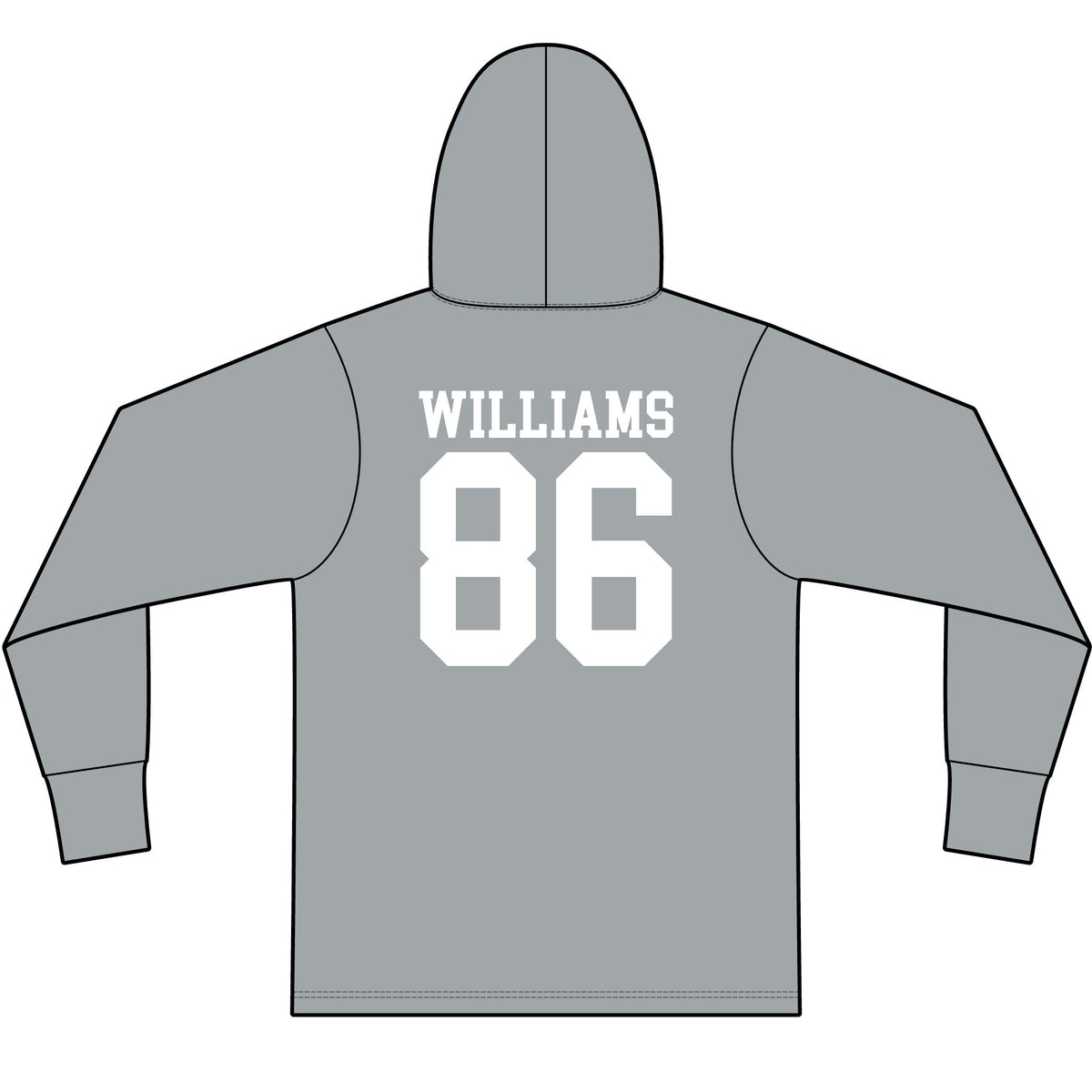 Williams 86 Jersey Hoodie