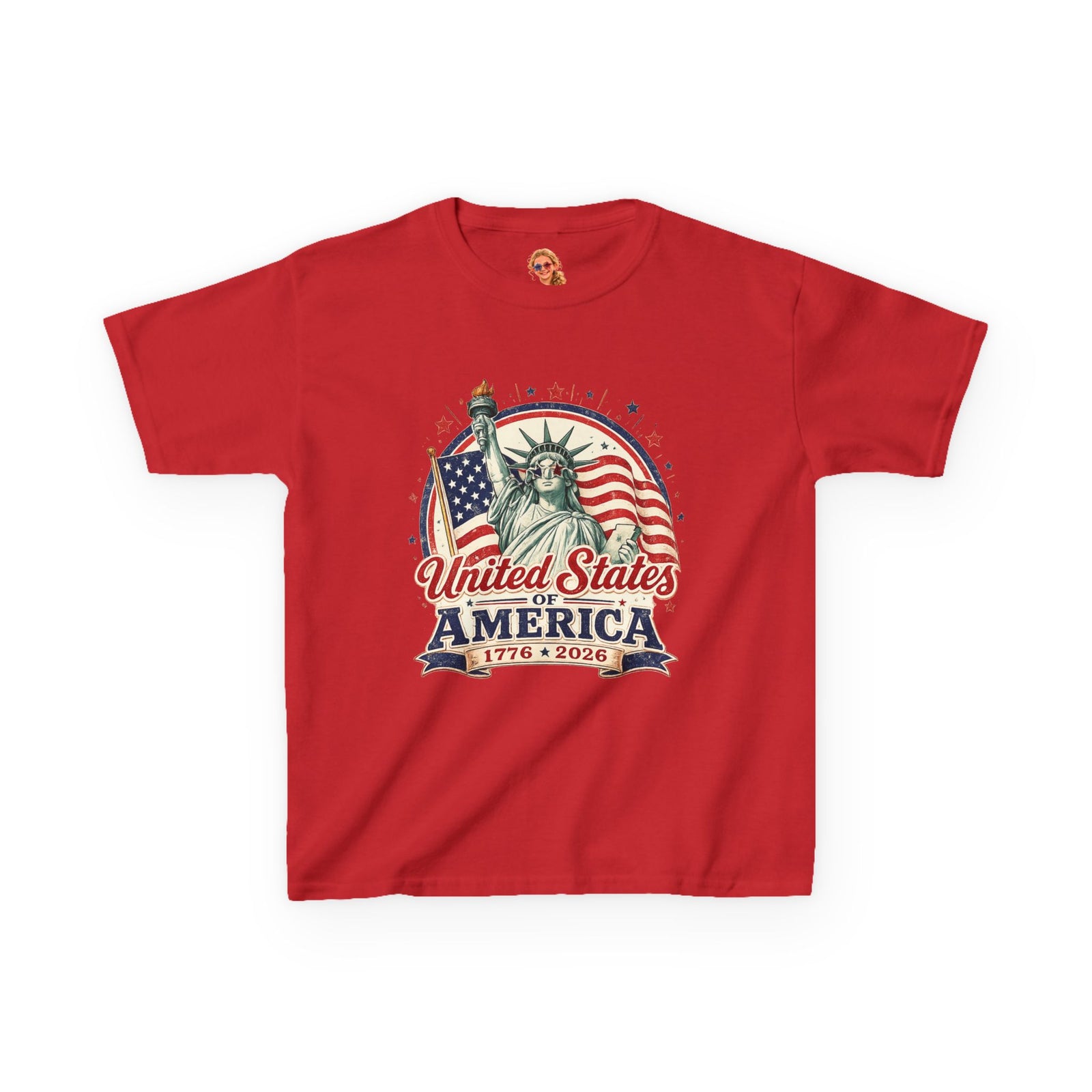 Kids Statue of Liberty 250th T-Shirt — America Anniversary Tee