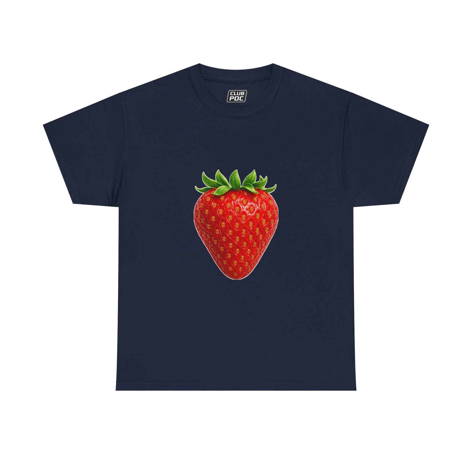 Club PDC Strawberry Graphic Tee — Cute Fruit Illustration T-Shirt