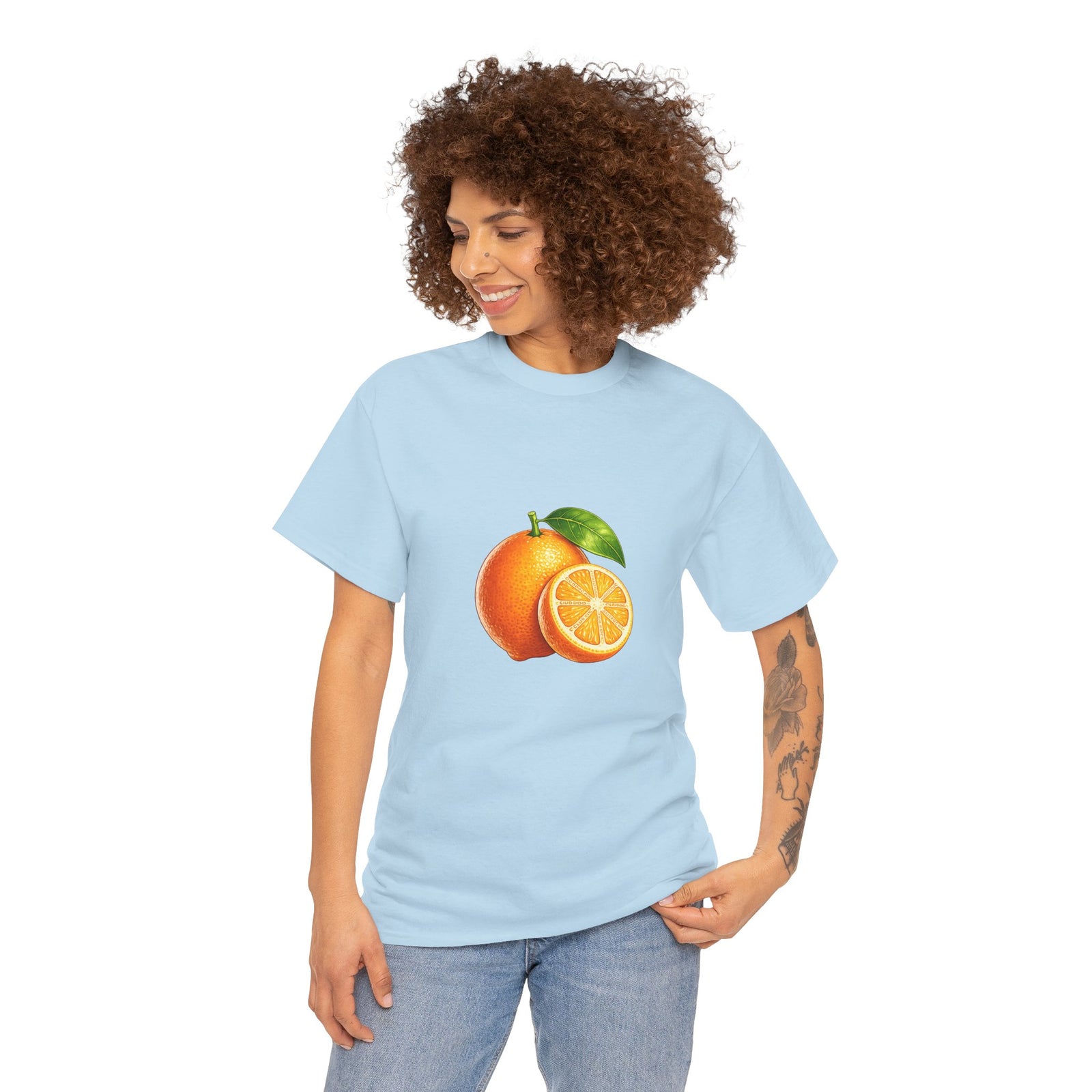 Club PDC Orange Fruit Graphic Tee — Fresh Citrus Retro Shirt