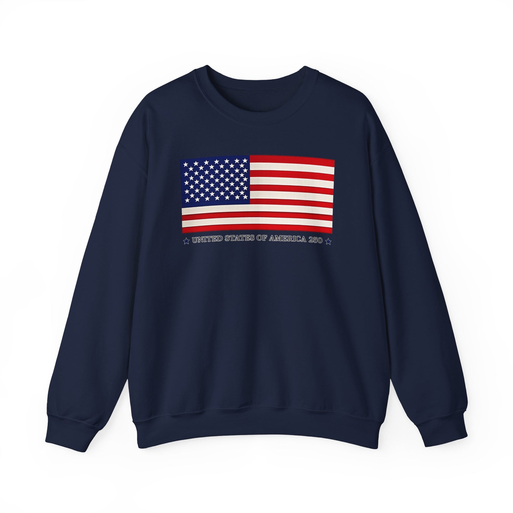 Classic American Flag Crewneck Sweatshirt — Classic Stars & Stripes