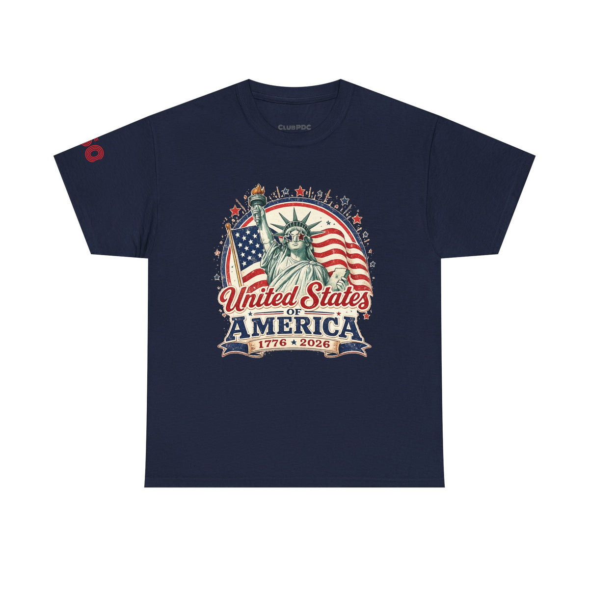 Statue of Liberty America 250 T-Shirt — Patriotic USA Anniversary Tee