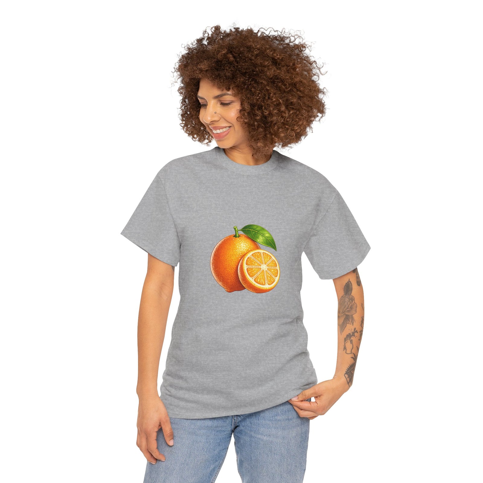 Club PDC Orange Fruit Graphic Tee — Fresh Citrus Retro Shirt