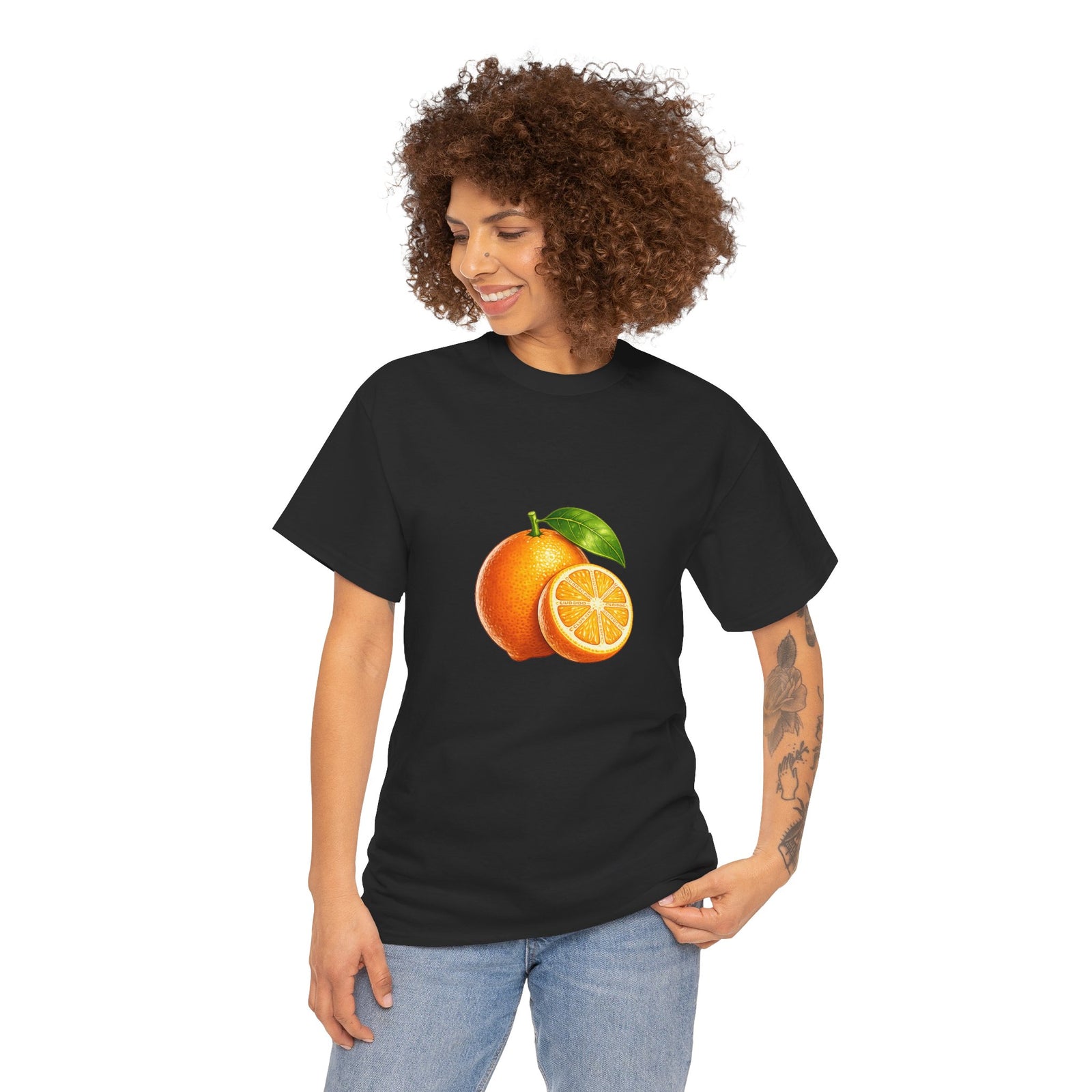 Club PDC Orange Fruit Graphic Tee — Fresh Citrus Retro Shirt
