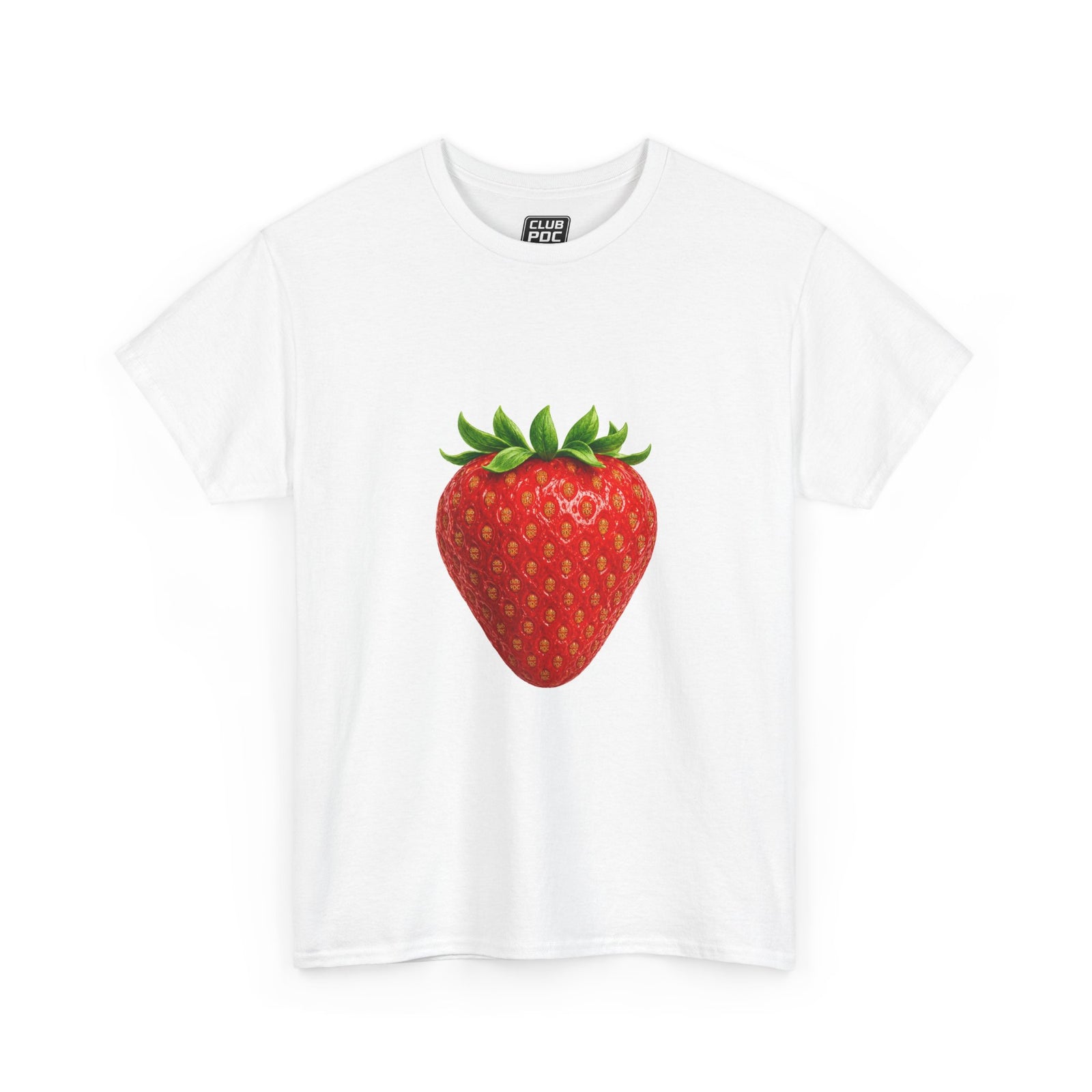 Club PDC Strawberry Graphic Tee — Cute Fruit Illustration T-Shirt