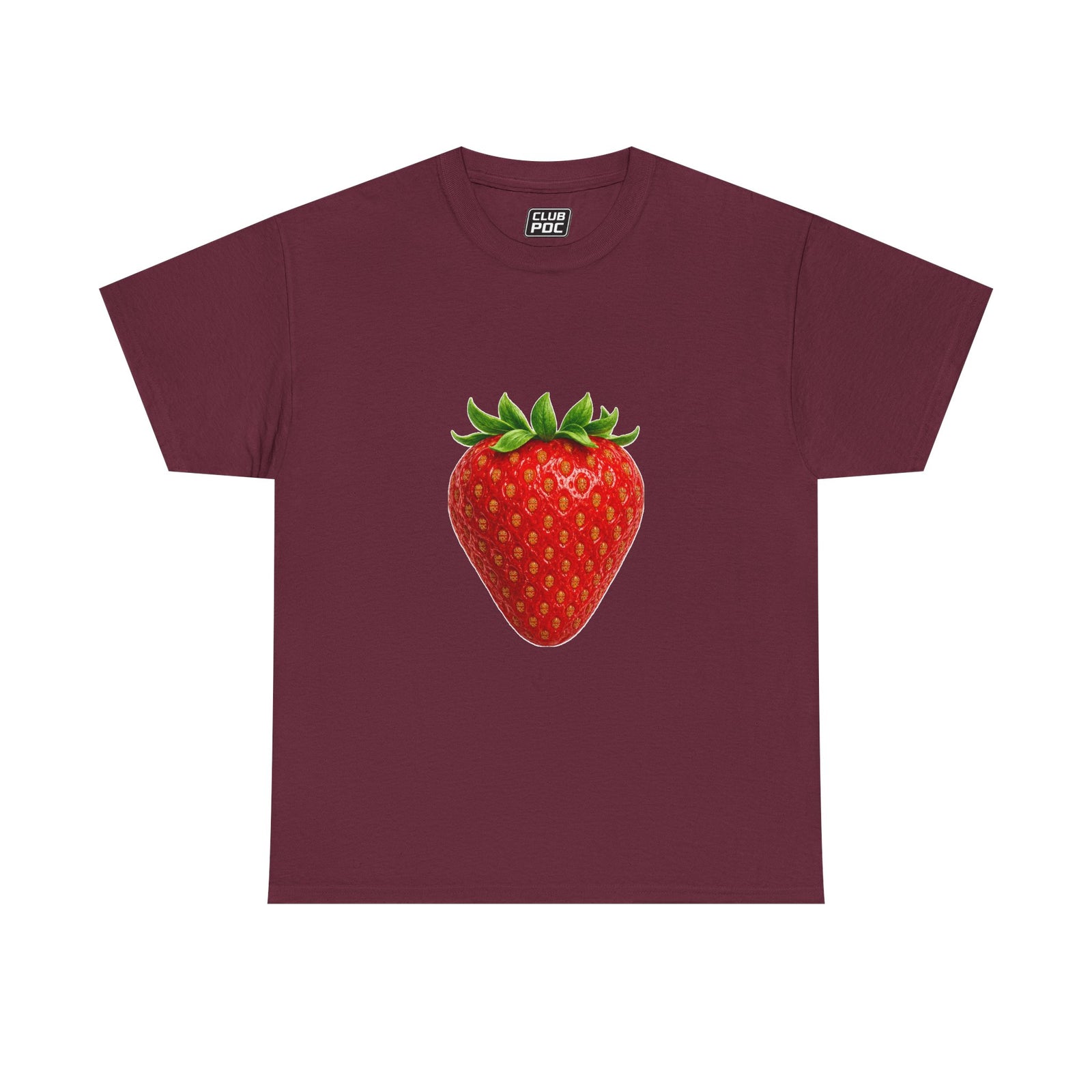Club PDC Strawberry Graphic Tee — Cute Fruit Illustration T-Shirt