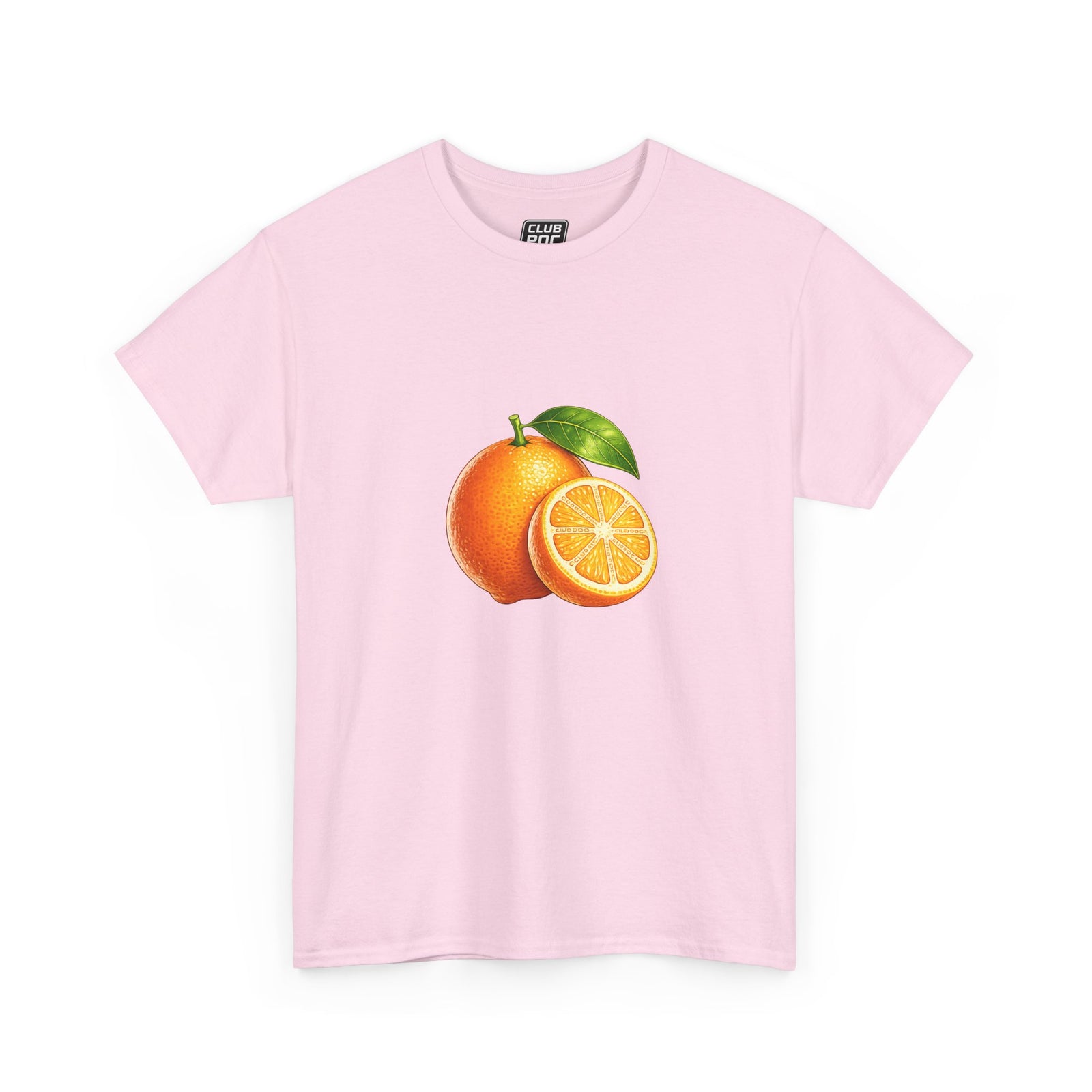 Club PDC Orange Fruit Graphic Tee — Fresh Citrus Retro Shirt