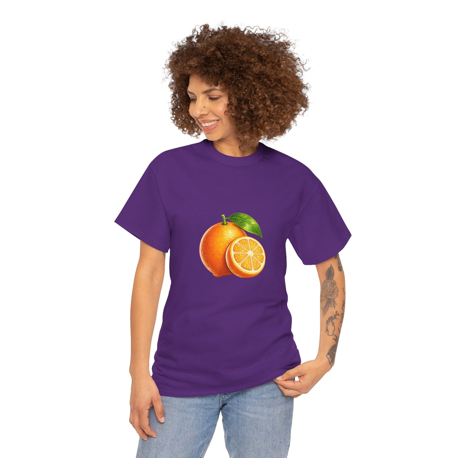 Club PDC Orange Fruit Graphic Tee — Fresh Citrus Retro Shirt