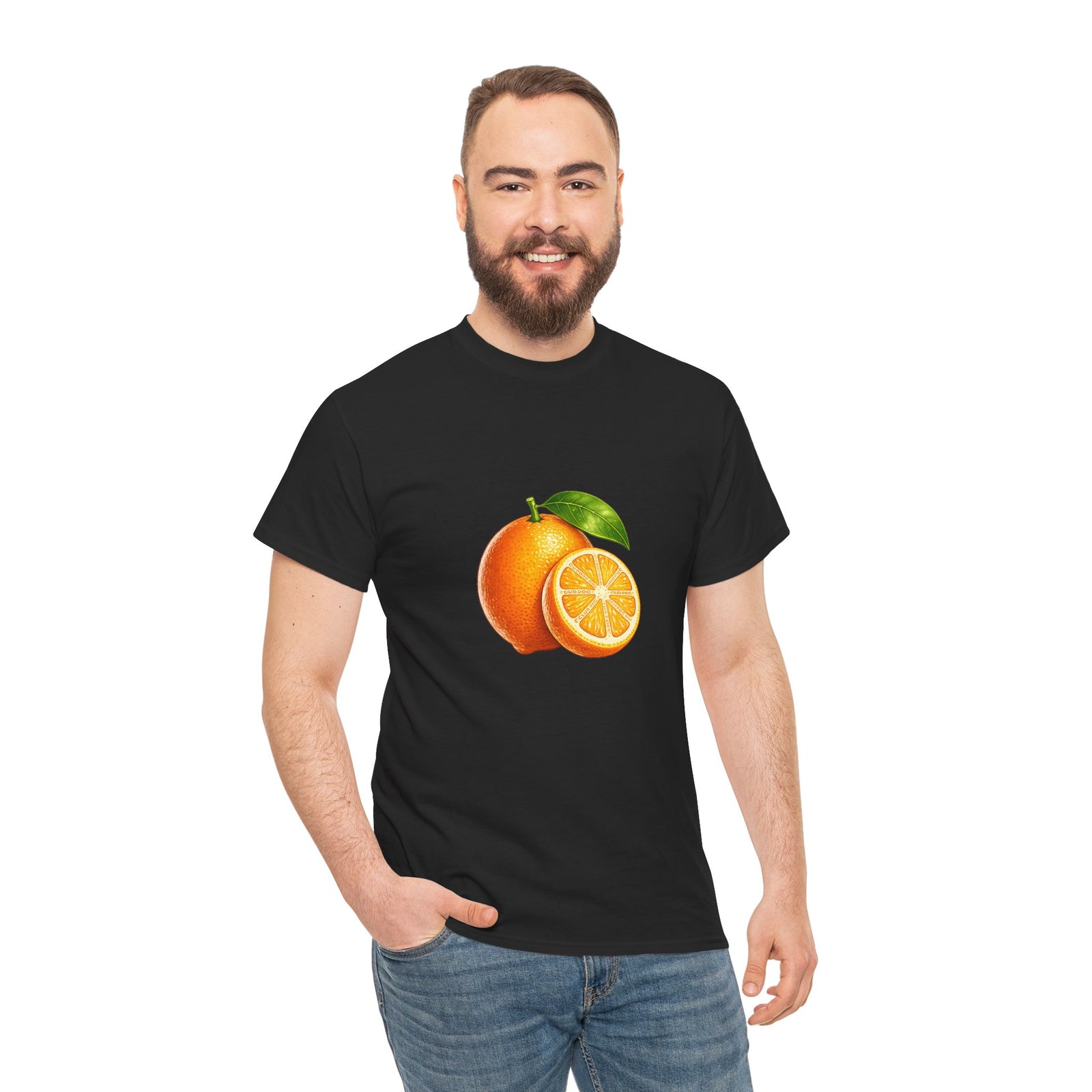 Club PDC Orange Fruit Graphic Tee — Fresh Citrus Retro Shirt