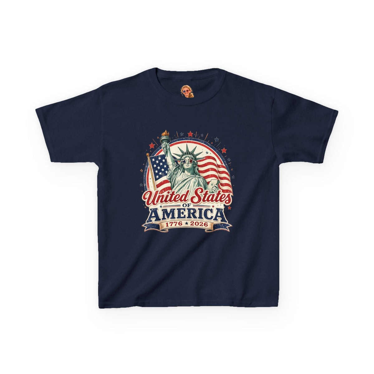 Kids Statue of Liberty 250th T-Shirt — America Anniversary Tee